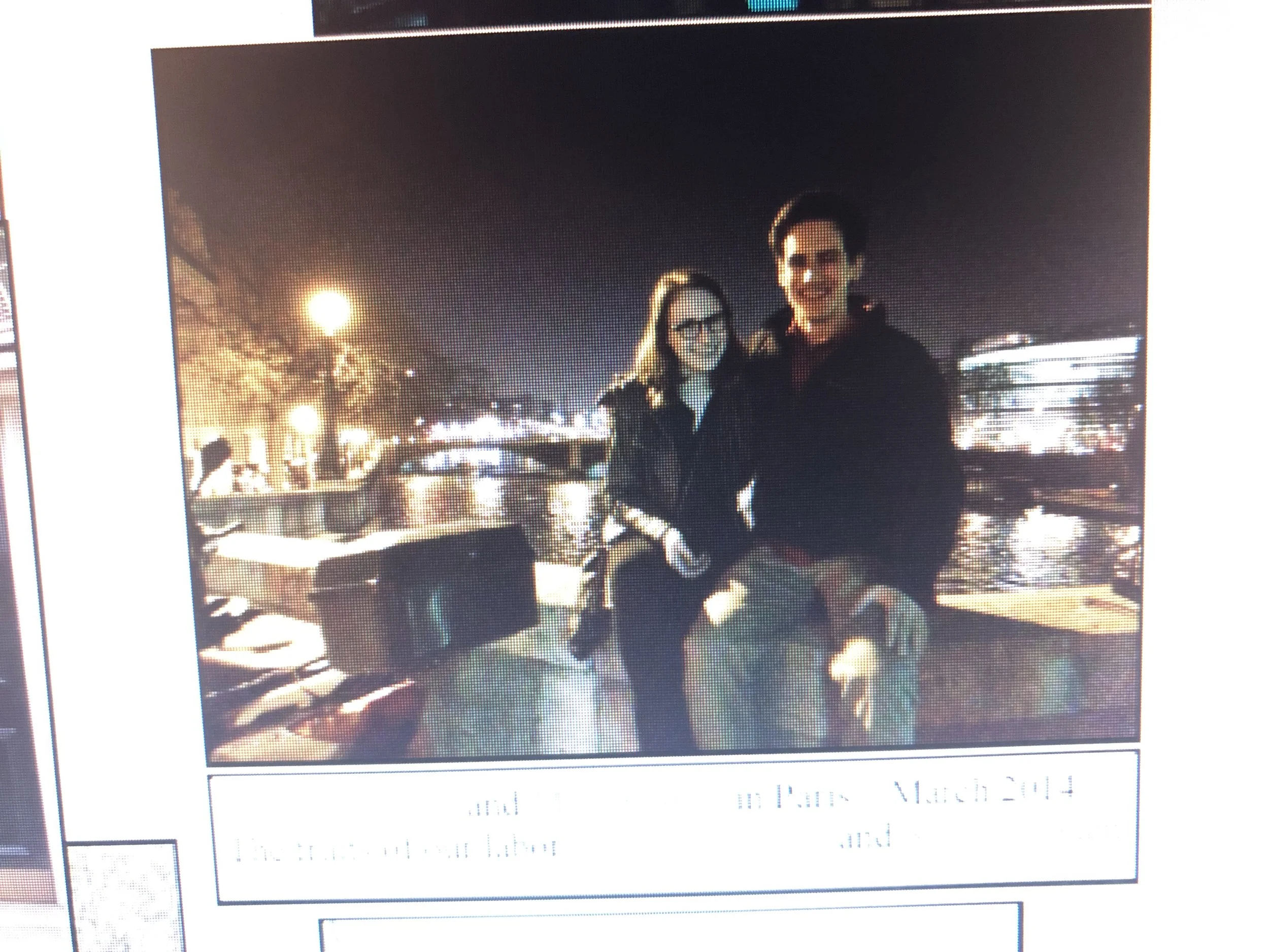 Cousins Sarah Danziger and Moss Cohen in Paris March 2014