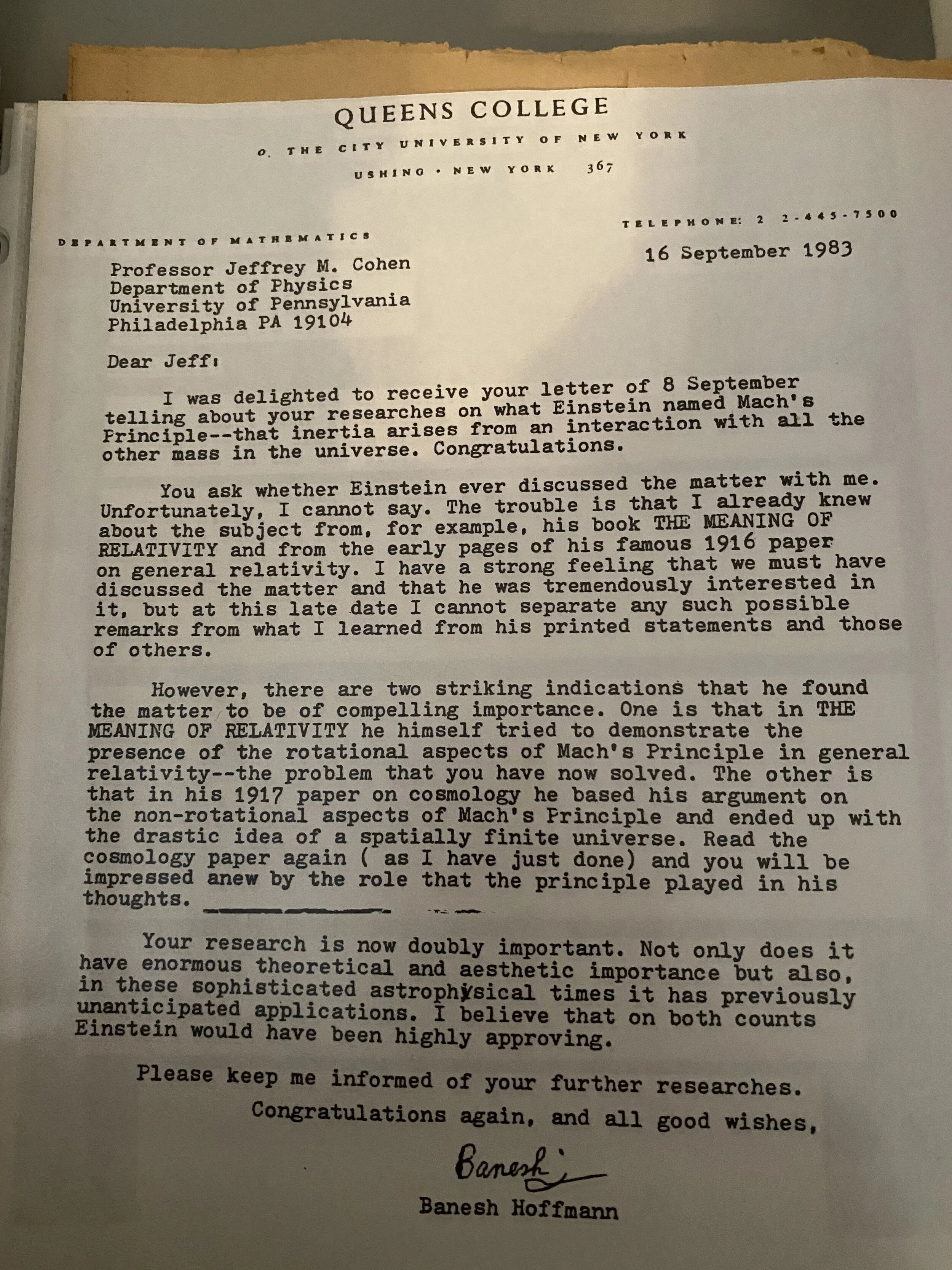Banesh Hoffmann's letter to Jeffrey.jpg