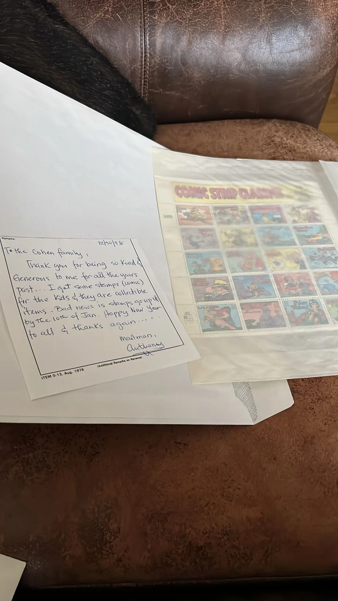 POSTAL STAMPS HOLD SENTIMENTAL VALUE