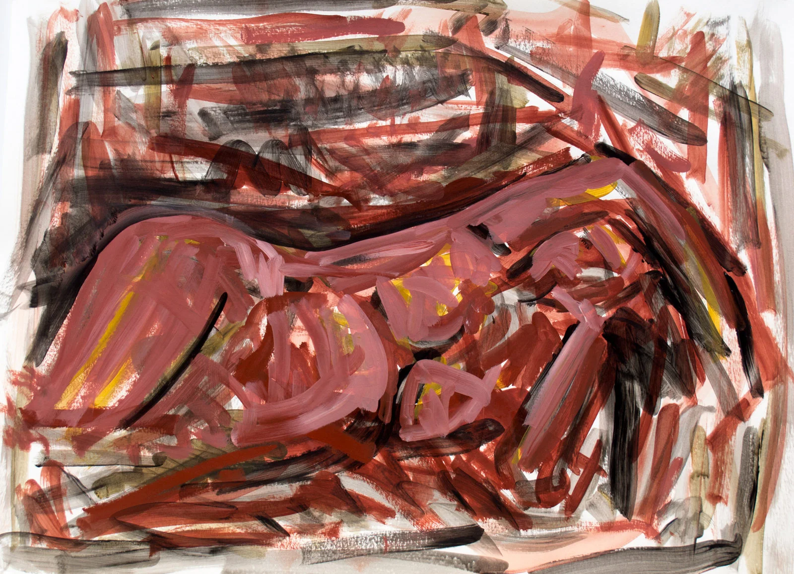 Untitled acrylic on paper 50x70cm 2016