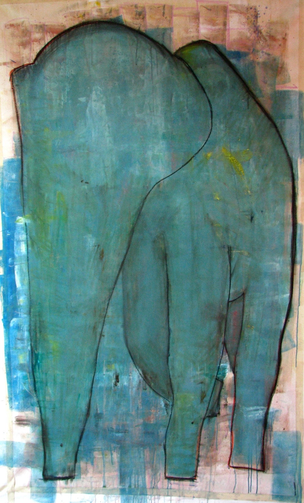 Elephant Acrylic on canvas 150x250cm 2010