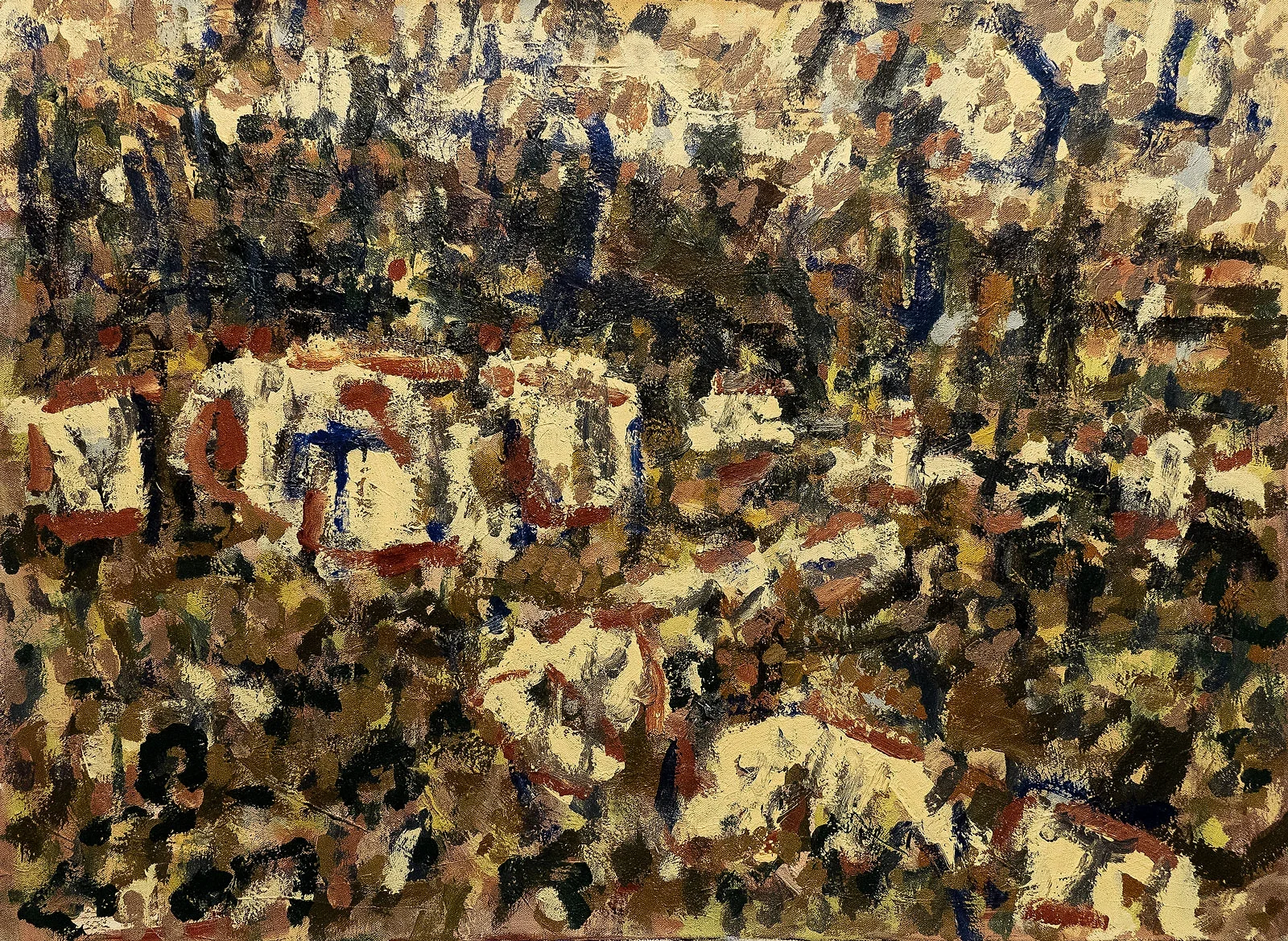 The old wine press Mixed media on canvas 55x85cm 2018