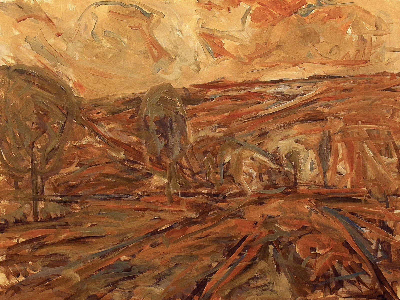 Untitled Oil on paper 50x70cm 2015