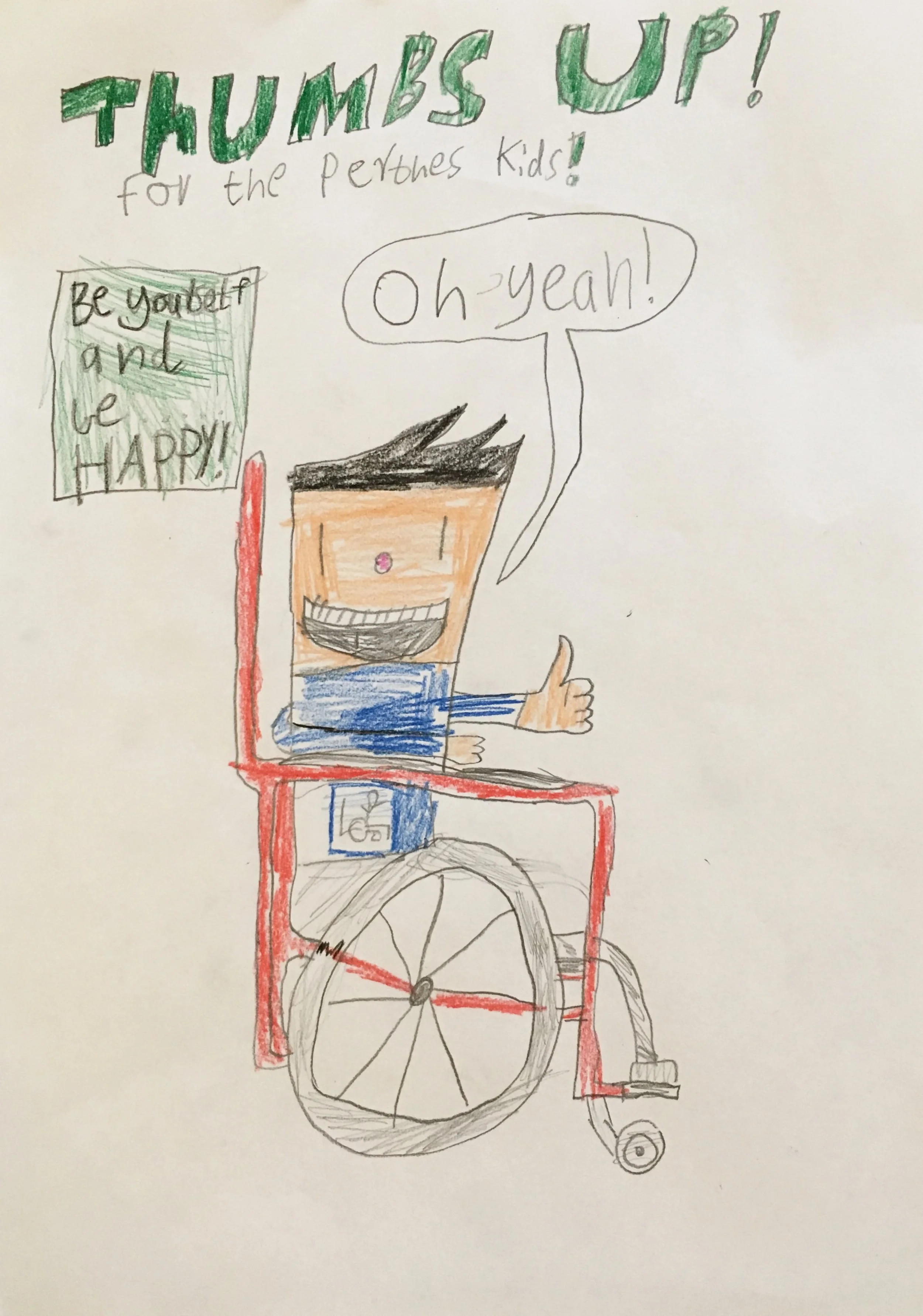 005 - THUMBS UP by Ewan Waters (age 8) in Melbourne, Australia
