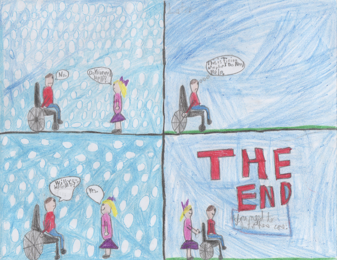 010 - PERTHES HELP by Pete Sutton (age 10) in Houston, Texas, USA