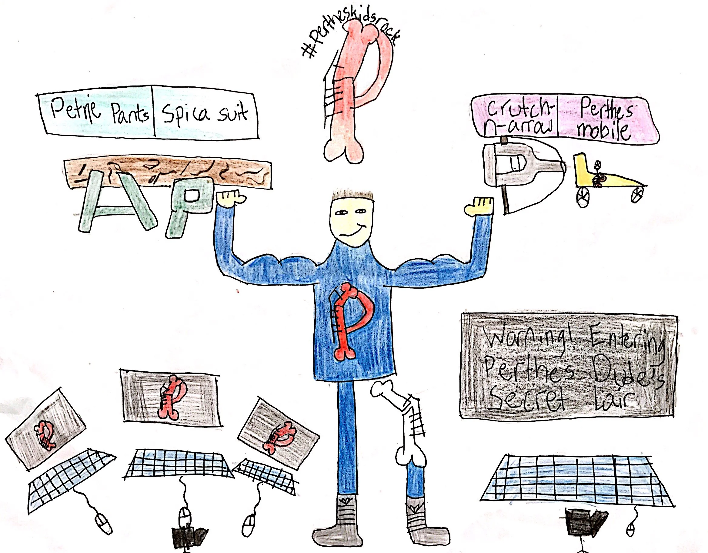 014 - PERTHES IS A SUPERPOWER by Luai Kakish (age 9) in Marlborough, Massachusetts, USA