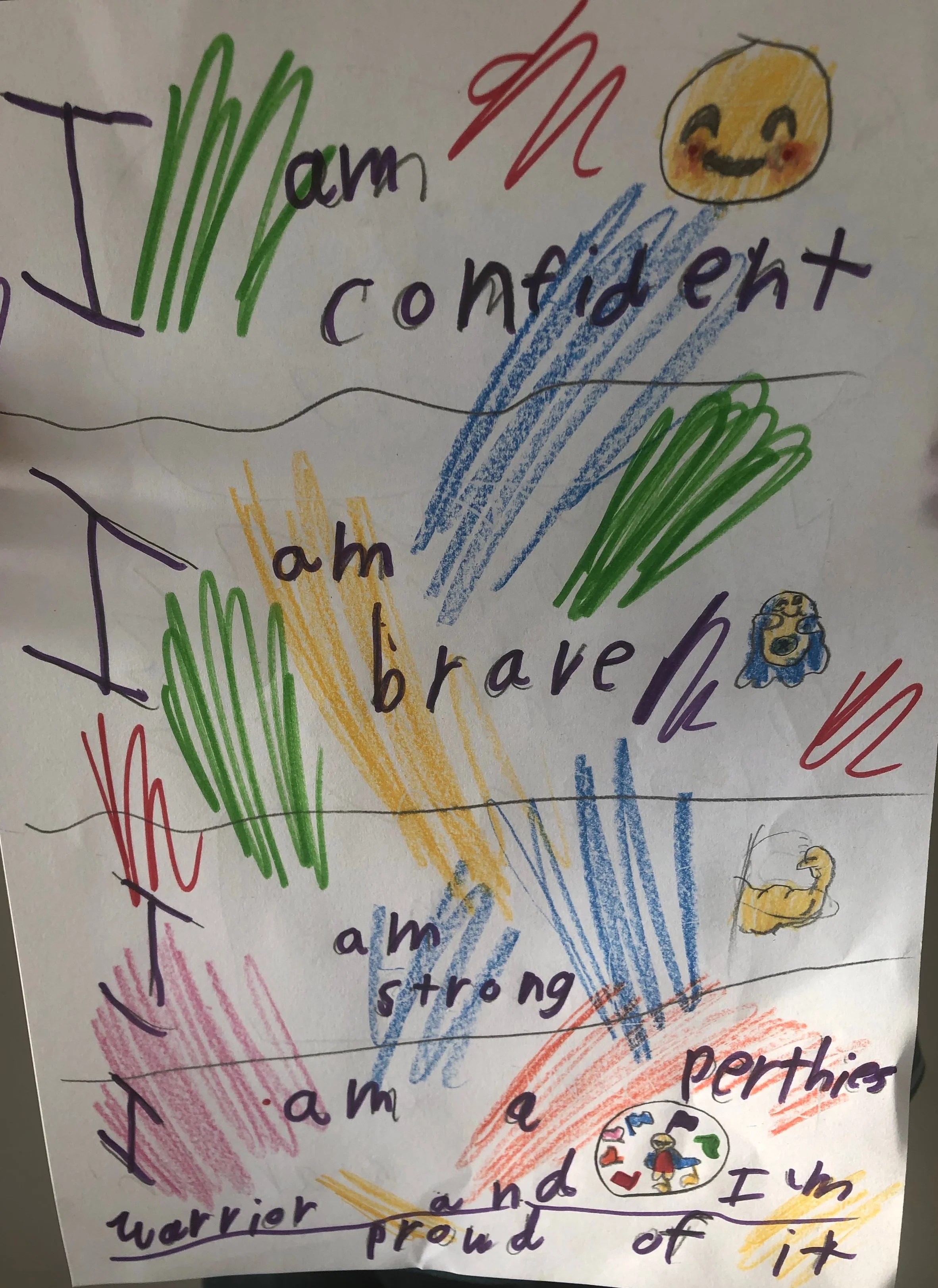 004 - PERTHES WARRIOR by Ruby Mulhearn (age 7) in Gold Coast, Australia