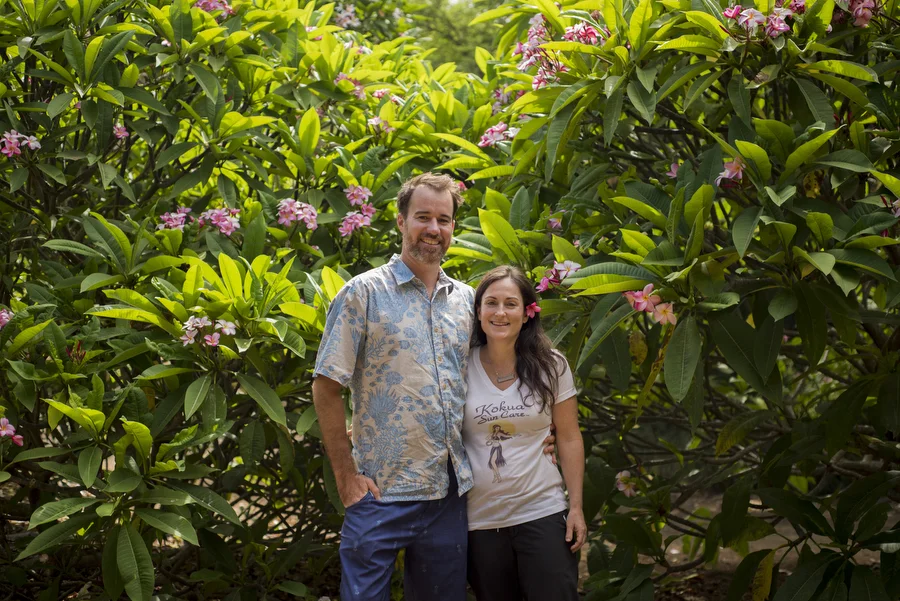 Tatyana and Robin of Kokua Sun Care at Koko Crater Botanical Garden
