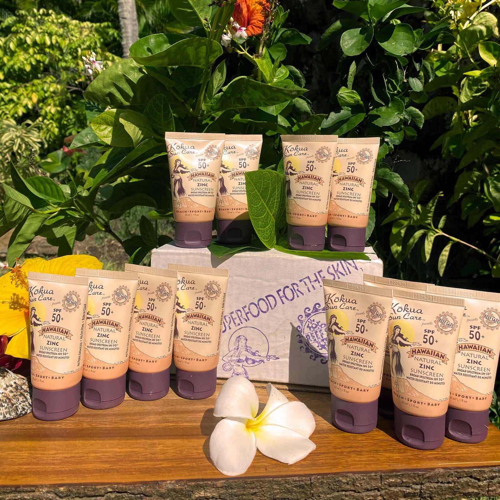12 Pack - Kokua Sun Care SPF 50 - Beach/Sport/Baby Reef Safe SPF 50+ - 1 Ounce Size 