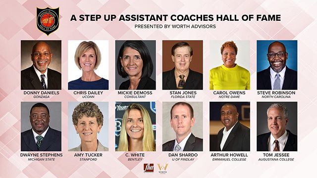 Started off Day 2 with our inaugural Assistant Coaches Hall of Fame induction! 🏆

We are so excited to honor these outstanding coaches who have done SO MUCH for our game! 
Congratulations to all of our #AStepUpHOF19 inductees!
