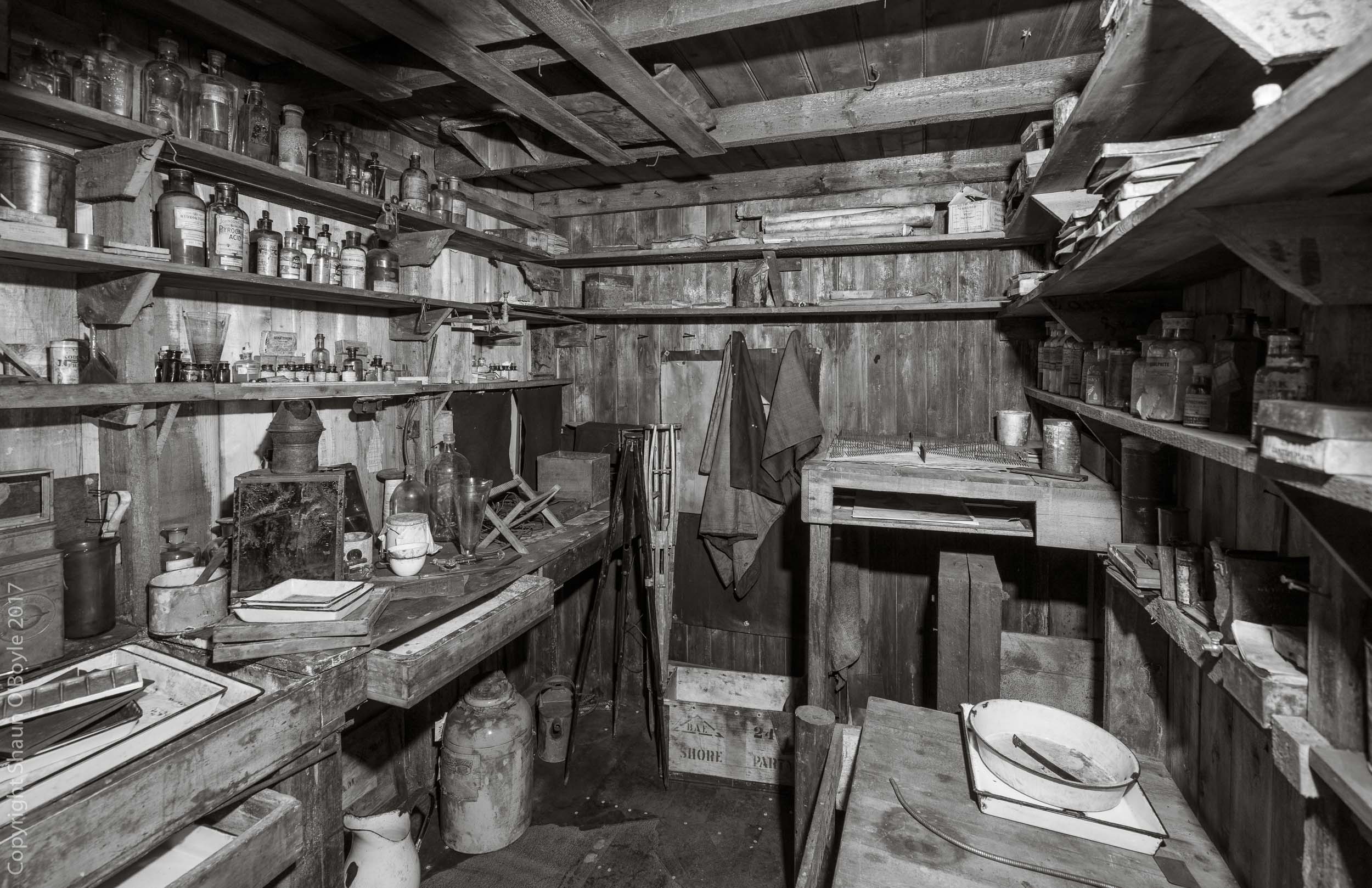 Ponting's darkroom