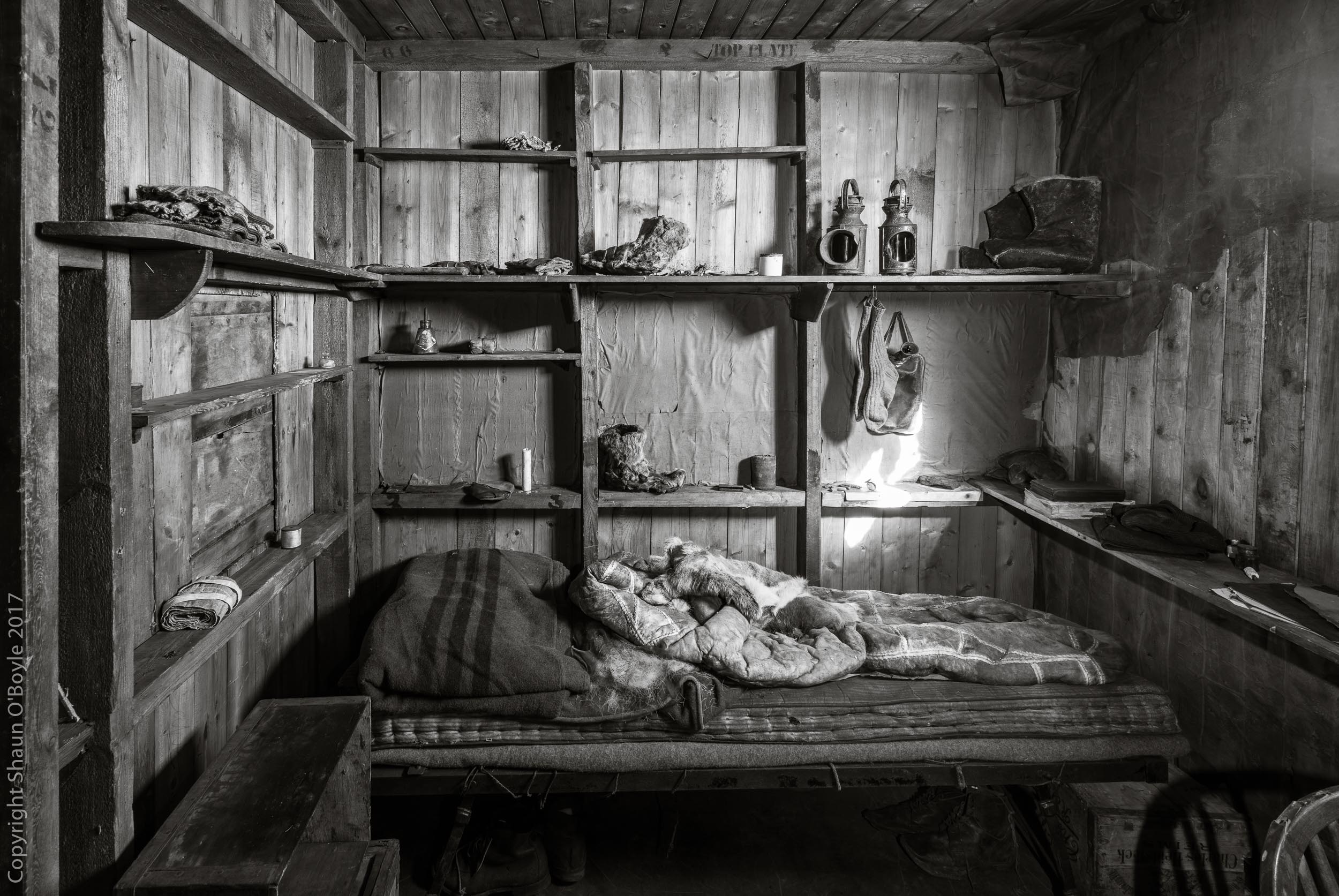 Captain Scott's sleeping area