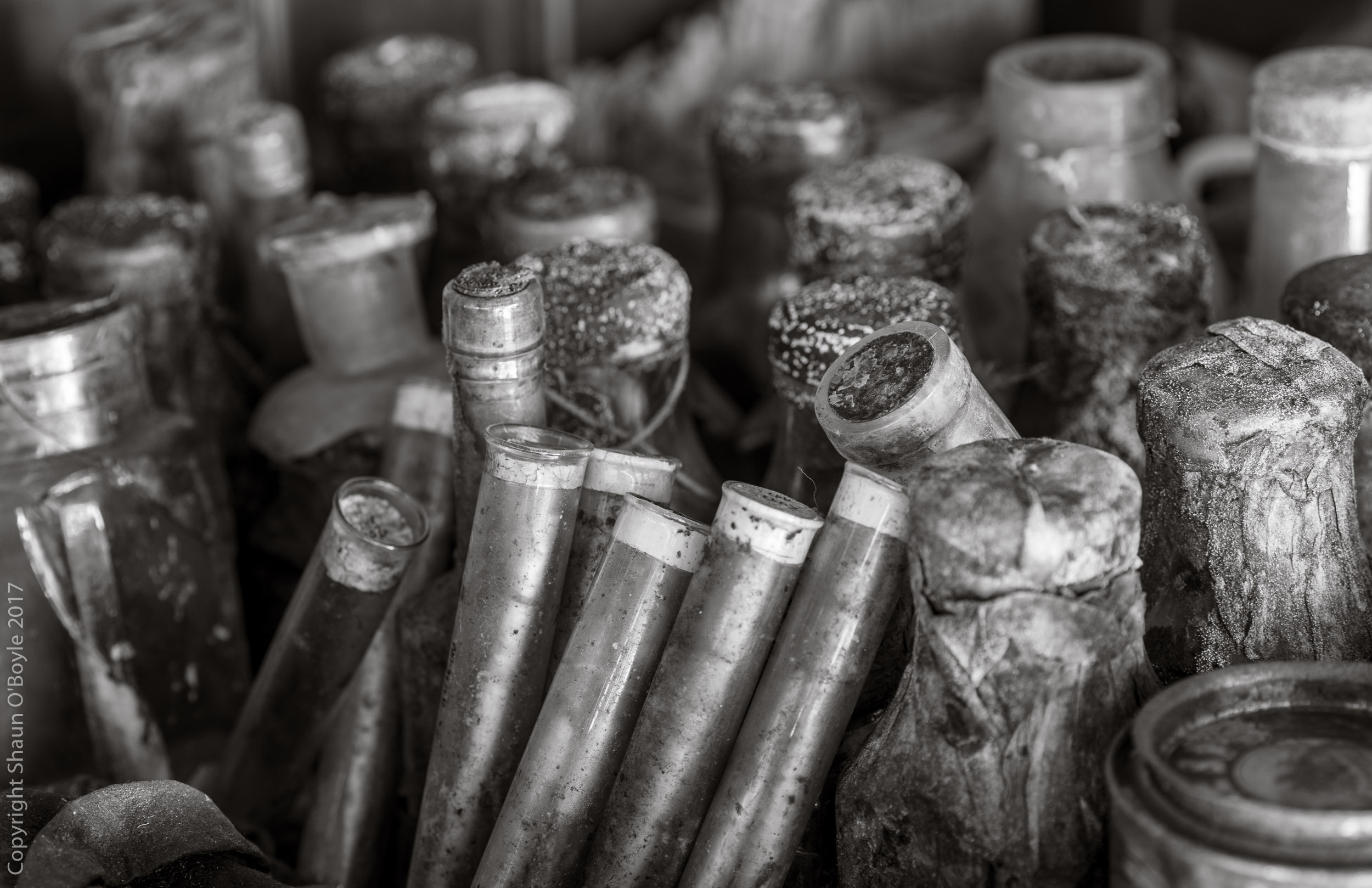 Misc. bottles and collection tubes