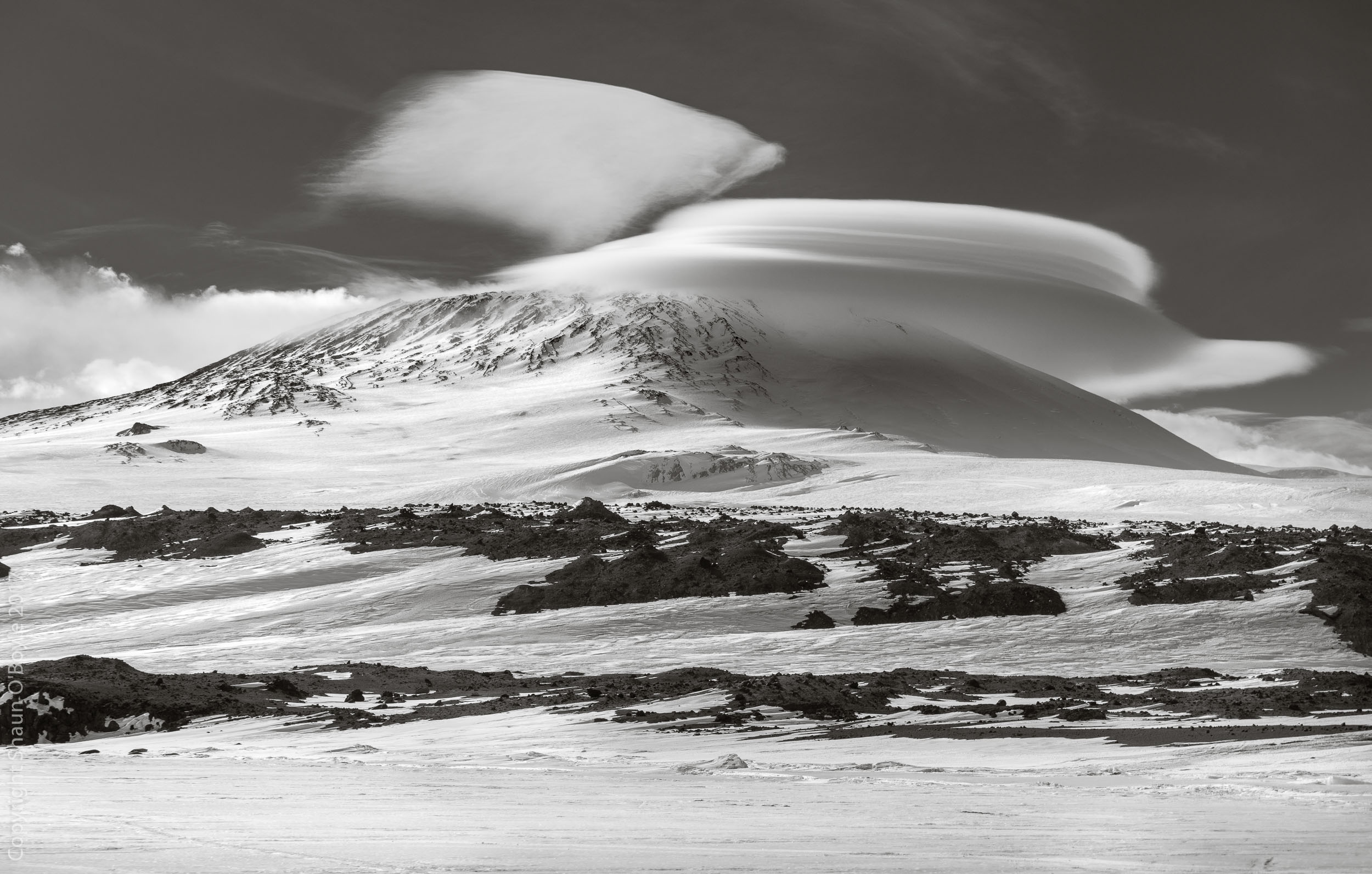 Mount Erebus from Cape Evans