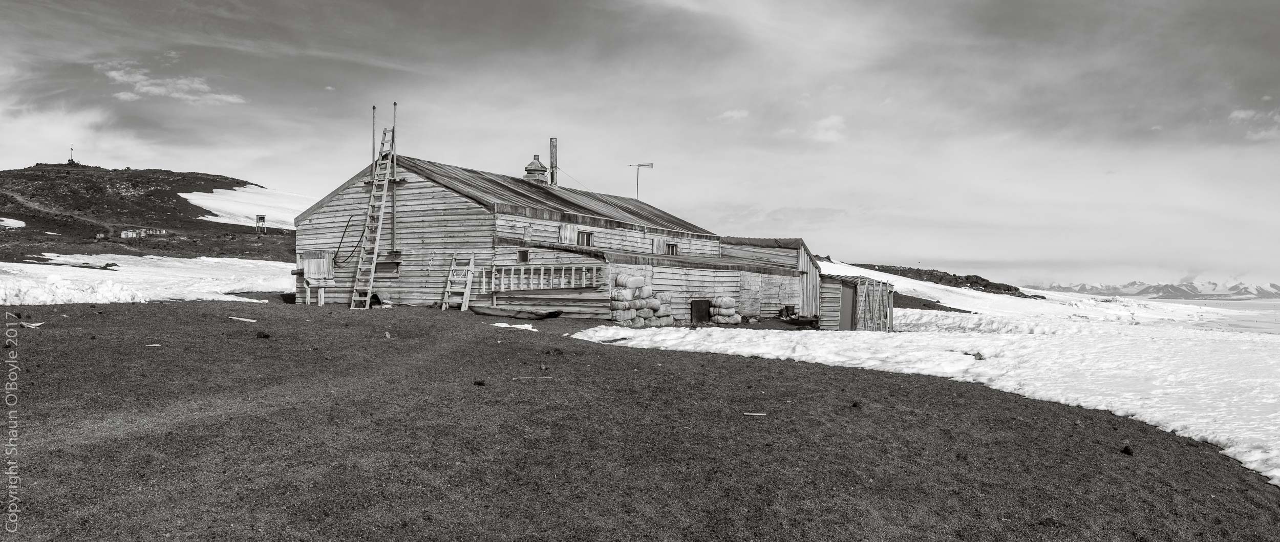 Terra Nova Hut during my third visit out to Cape Evans. A cake walk compared to the first vist, with a nice calm day and temps in the 20's.