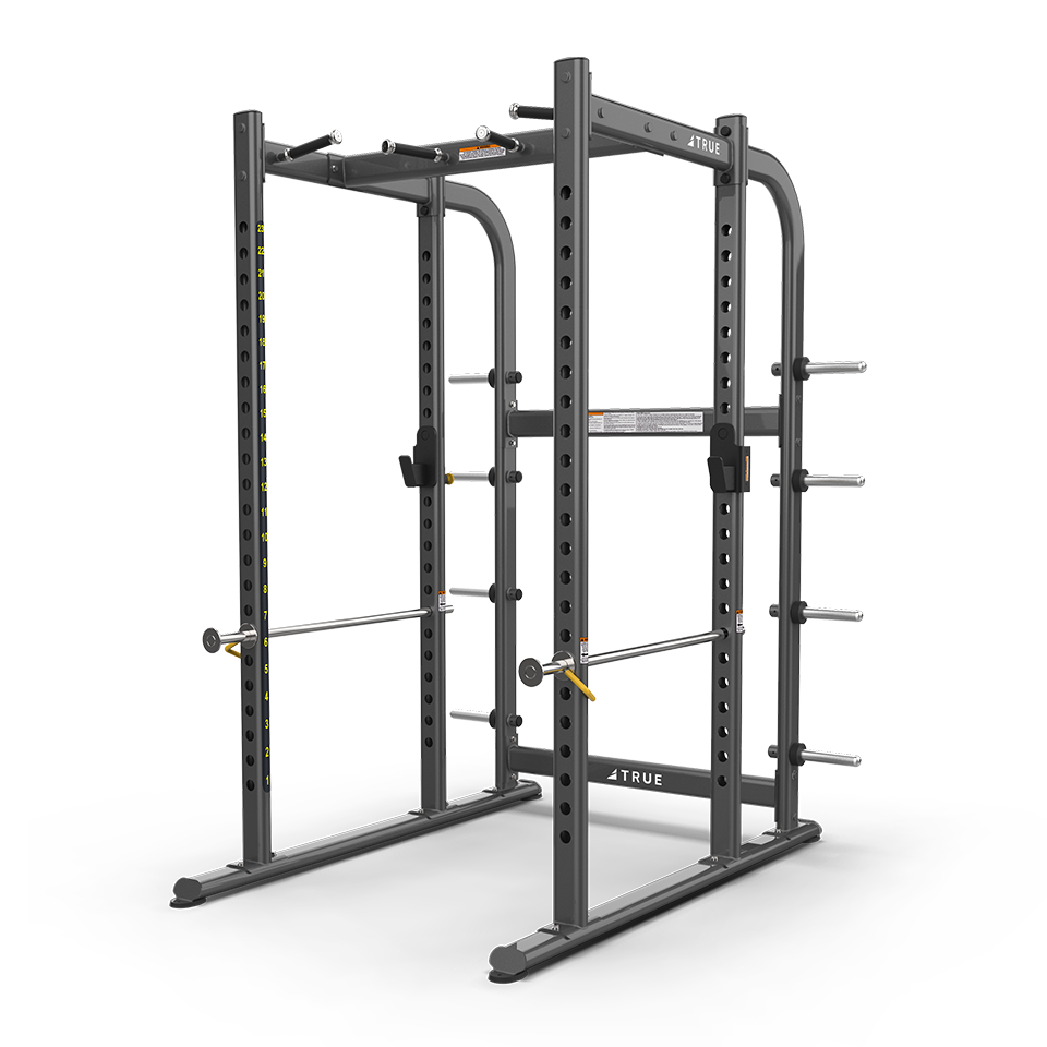 TRUE Power Rack with Plate Holders XFW-7900 — Island Fitness