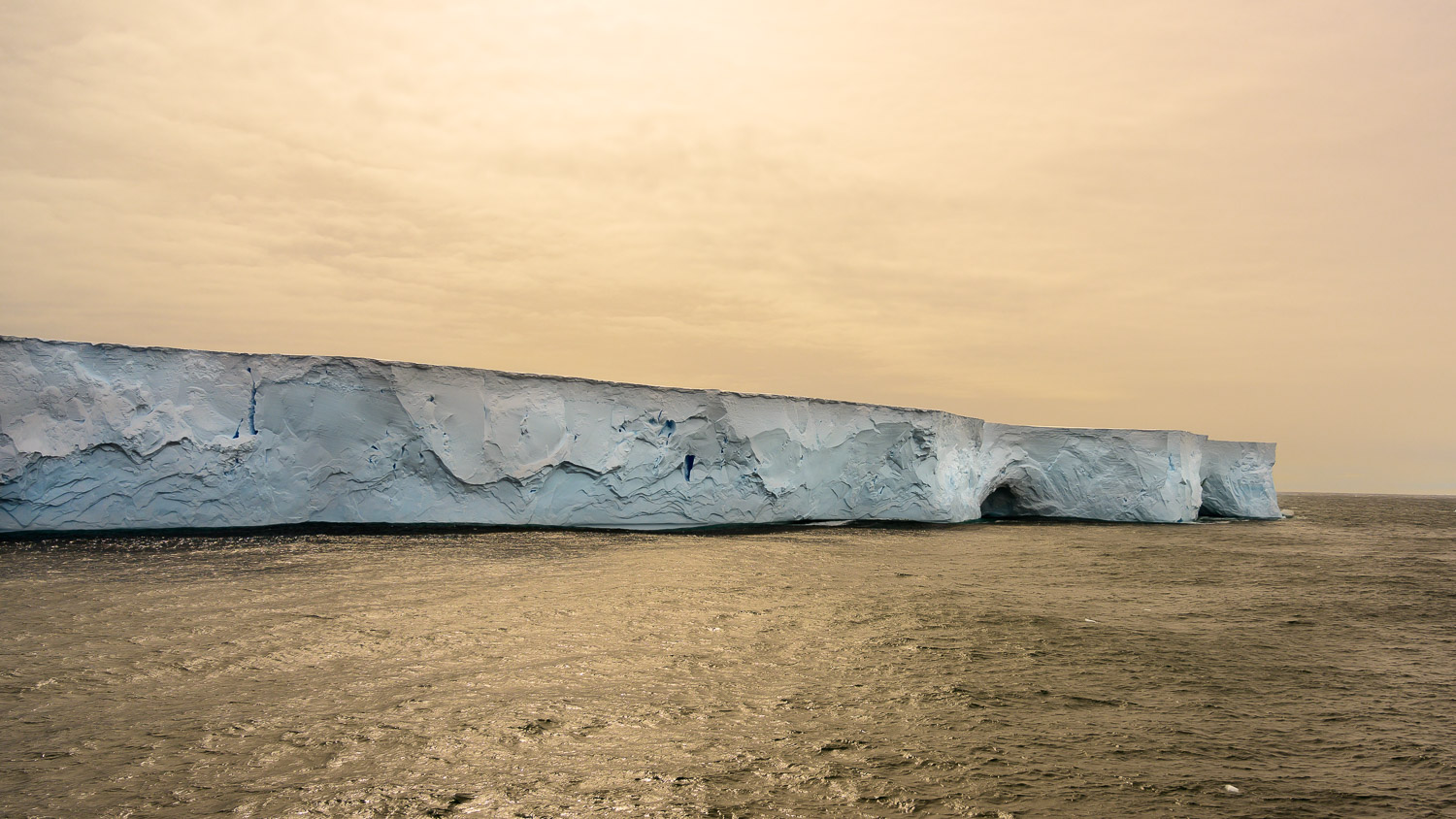Tabular Iceberg -- Below the Antarctic Circle, Jan. 5, 2019