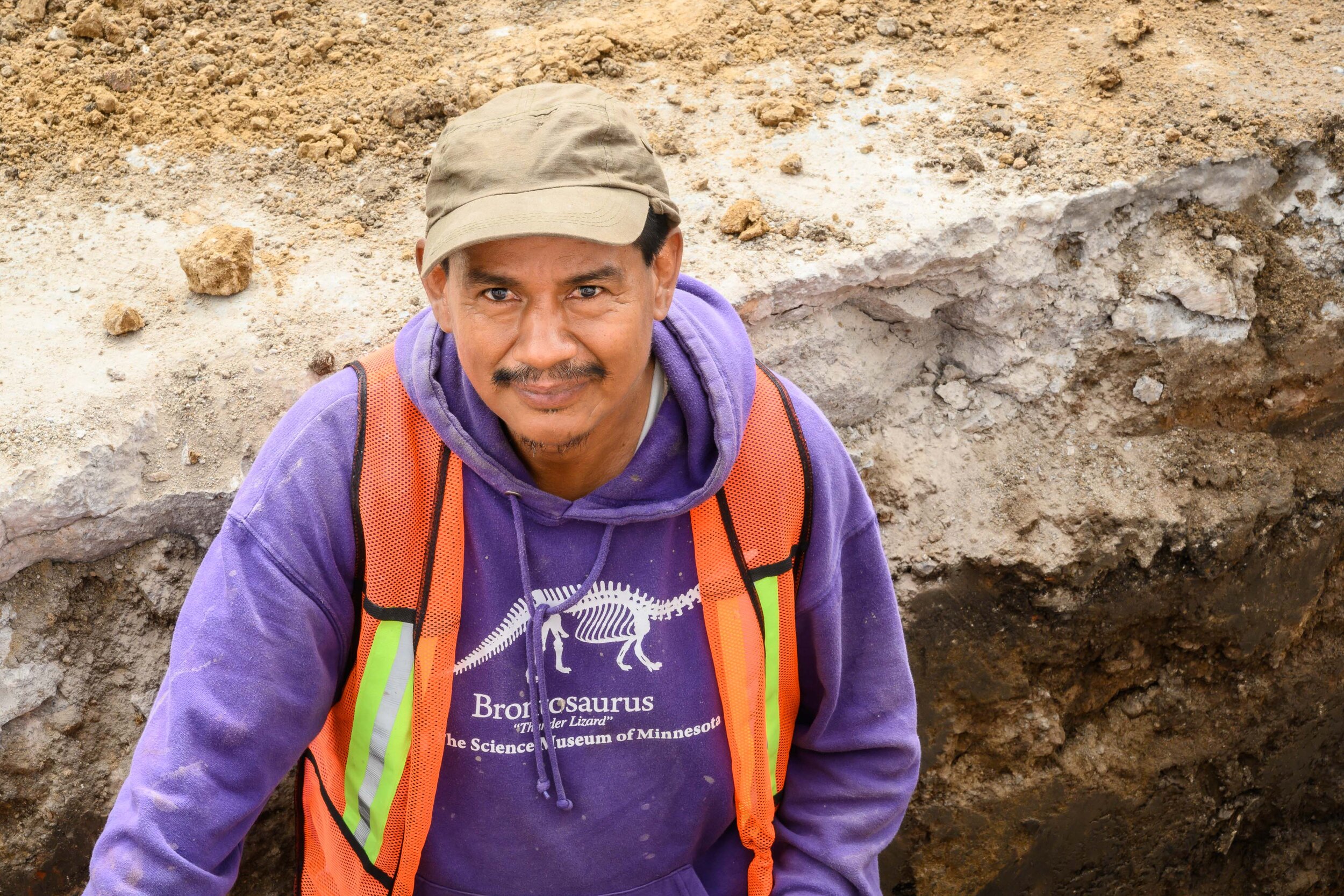 Road Worker with Minnesota Museum Shirt