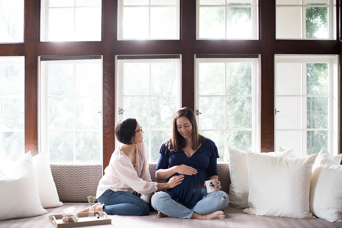 Danielle Ho Moriarty and Client in Baby Bee Package