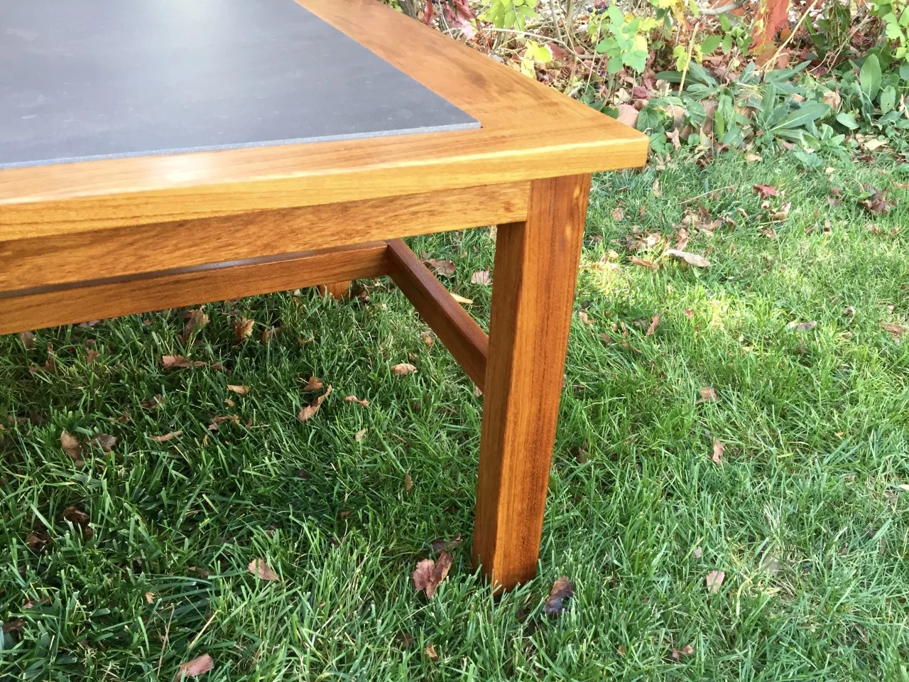 Brazilian Cherry Coffee Table — Cream Modern