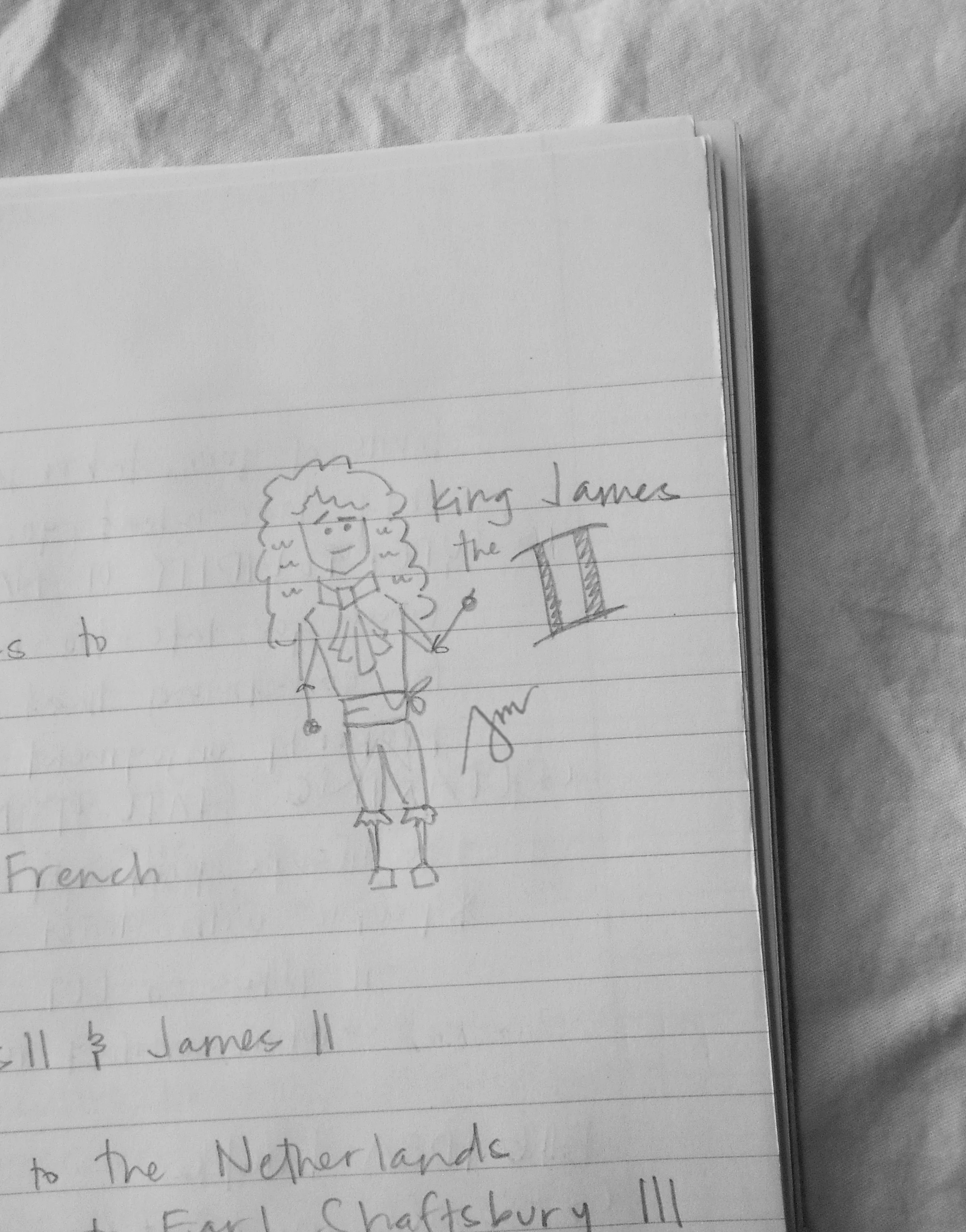 A Very Inacurate Cartoon Depiction Of King Charles II