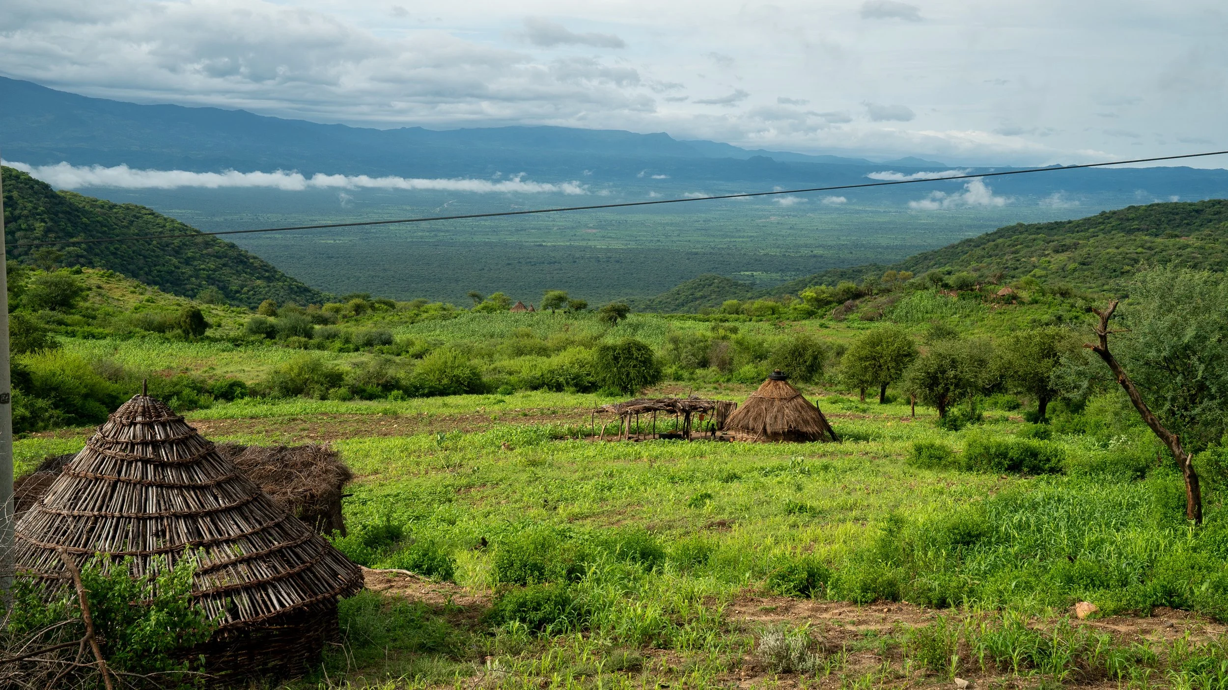 The countryside in rainy season.