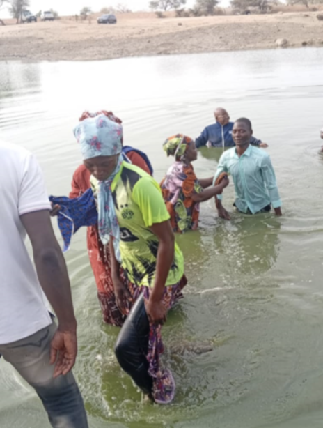 New believers get baptized.
