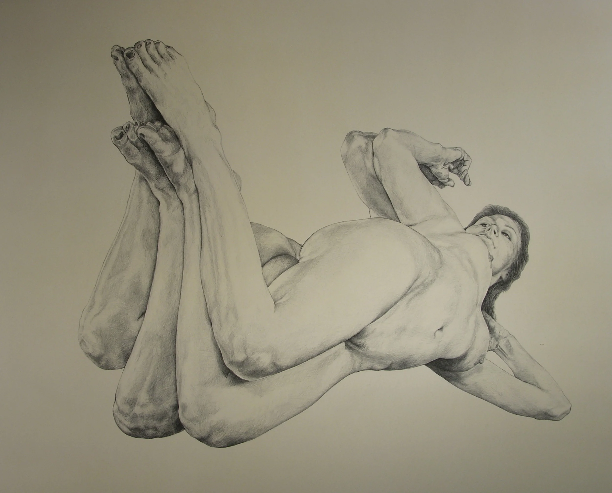   Flexion I , 2011 Graphite on paper 46" x 57" 