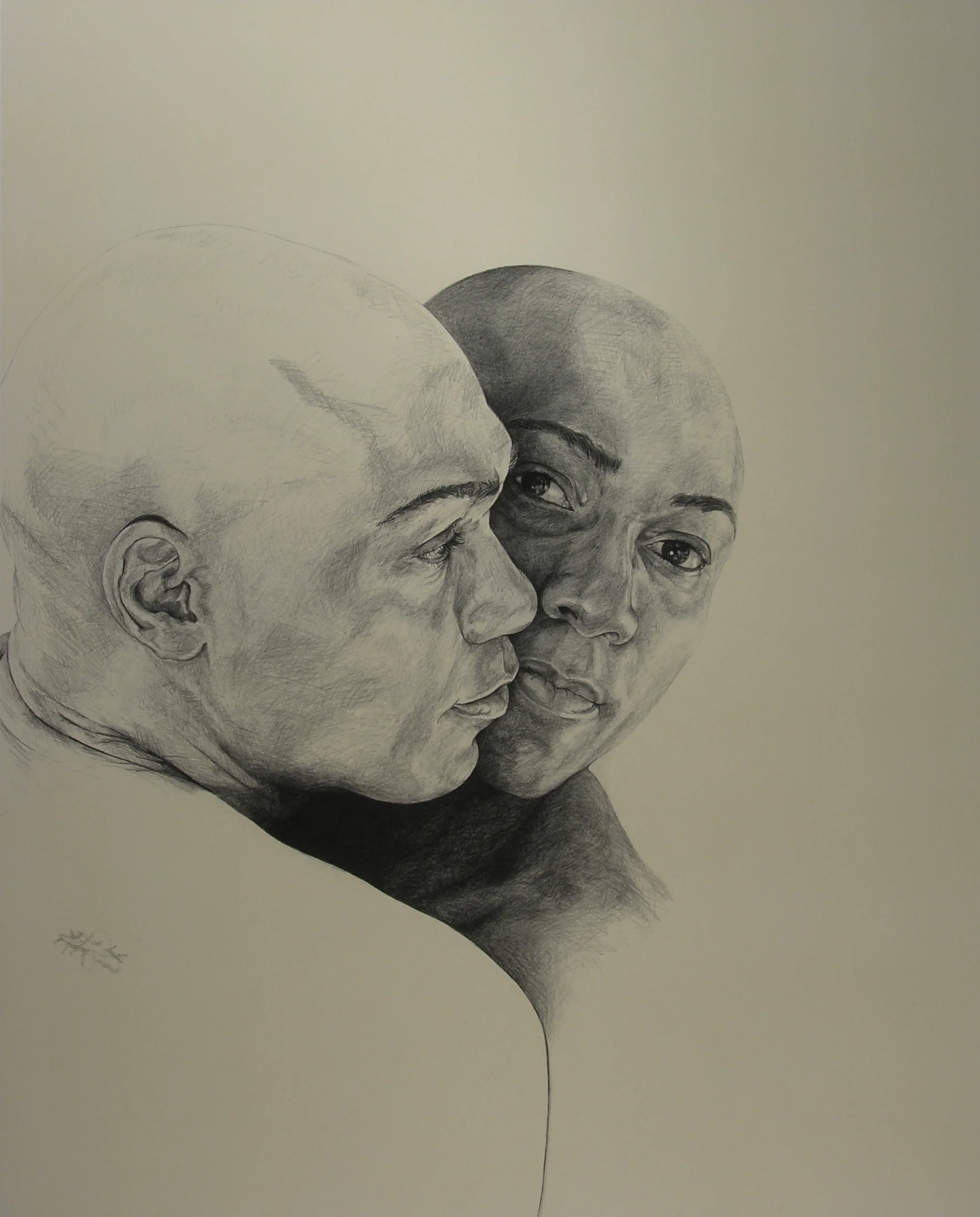   Flexion II , &nbsp; 2011 Graphite on paper 46" x 37"    