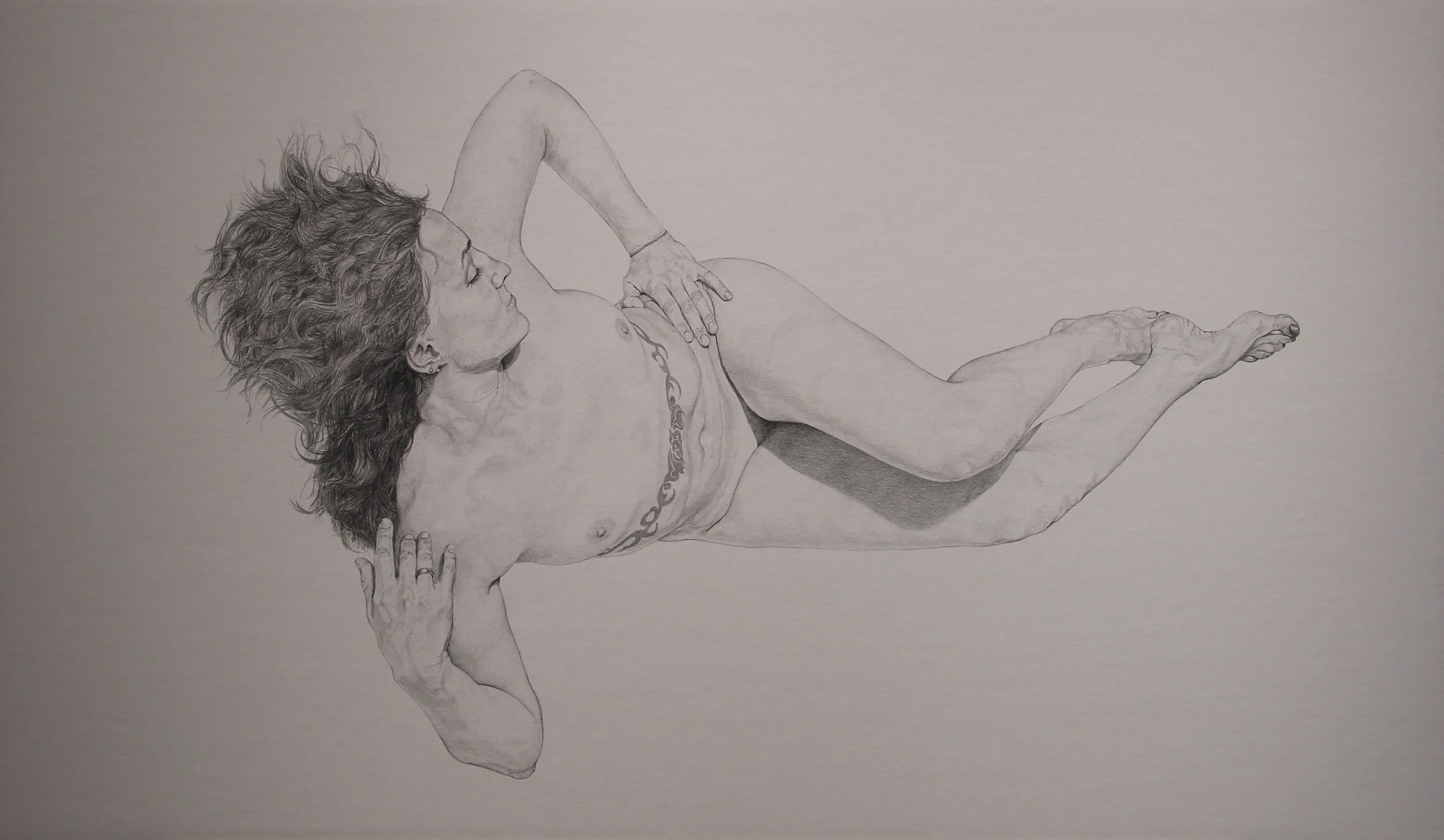   Halo , 2011 Graphite on paper 23" x 39"  NFS 