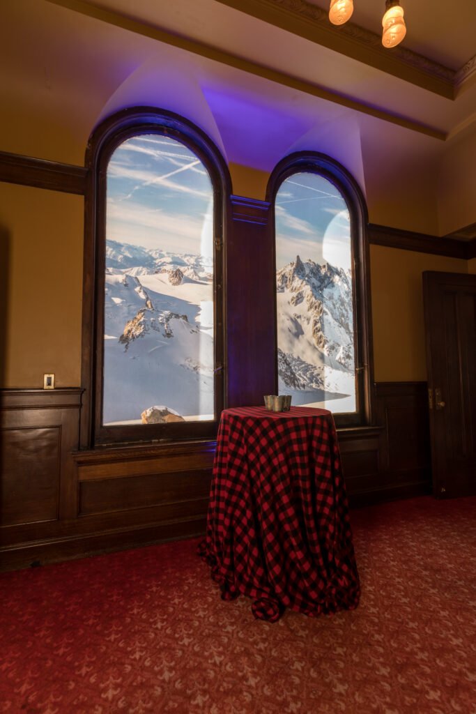 Ski Lodge Fabrication with Window Inserts