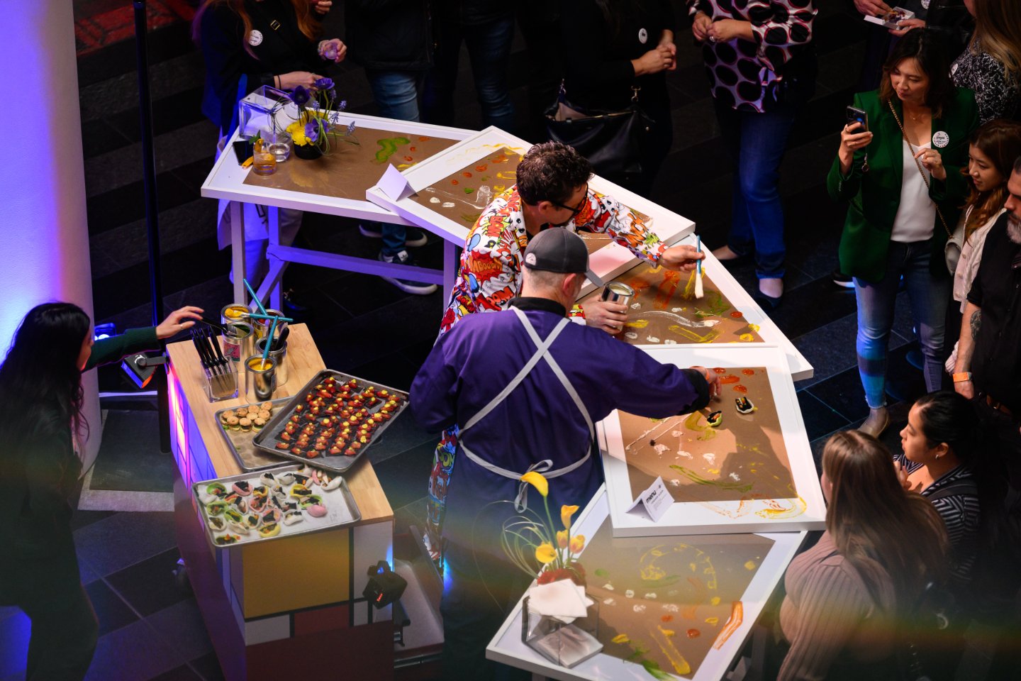 Throwback to the culinary masterpiece that was #EntireProductions #ModernArtAttack at SF MOMA! 🎨✨ A round of applause for Culinary Eye (@culinaryeyecatering) who stole the show with their live food art presentation! 🖌️

From painted delights to tan