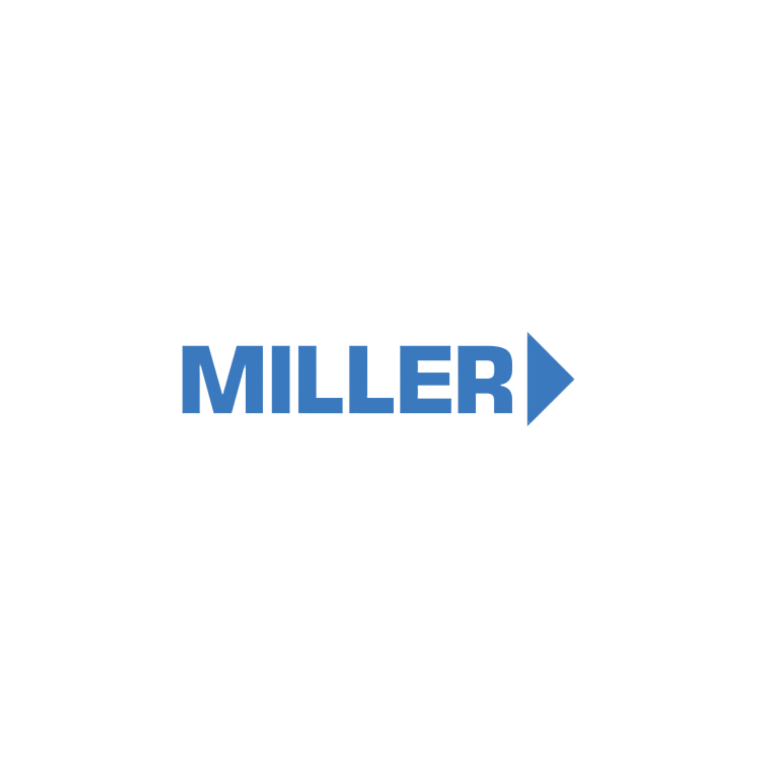 Miller Lite logo in blue 3D text with a white outline on a black background.