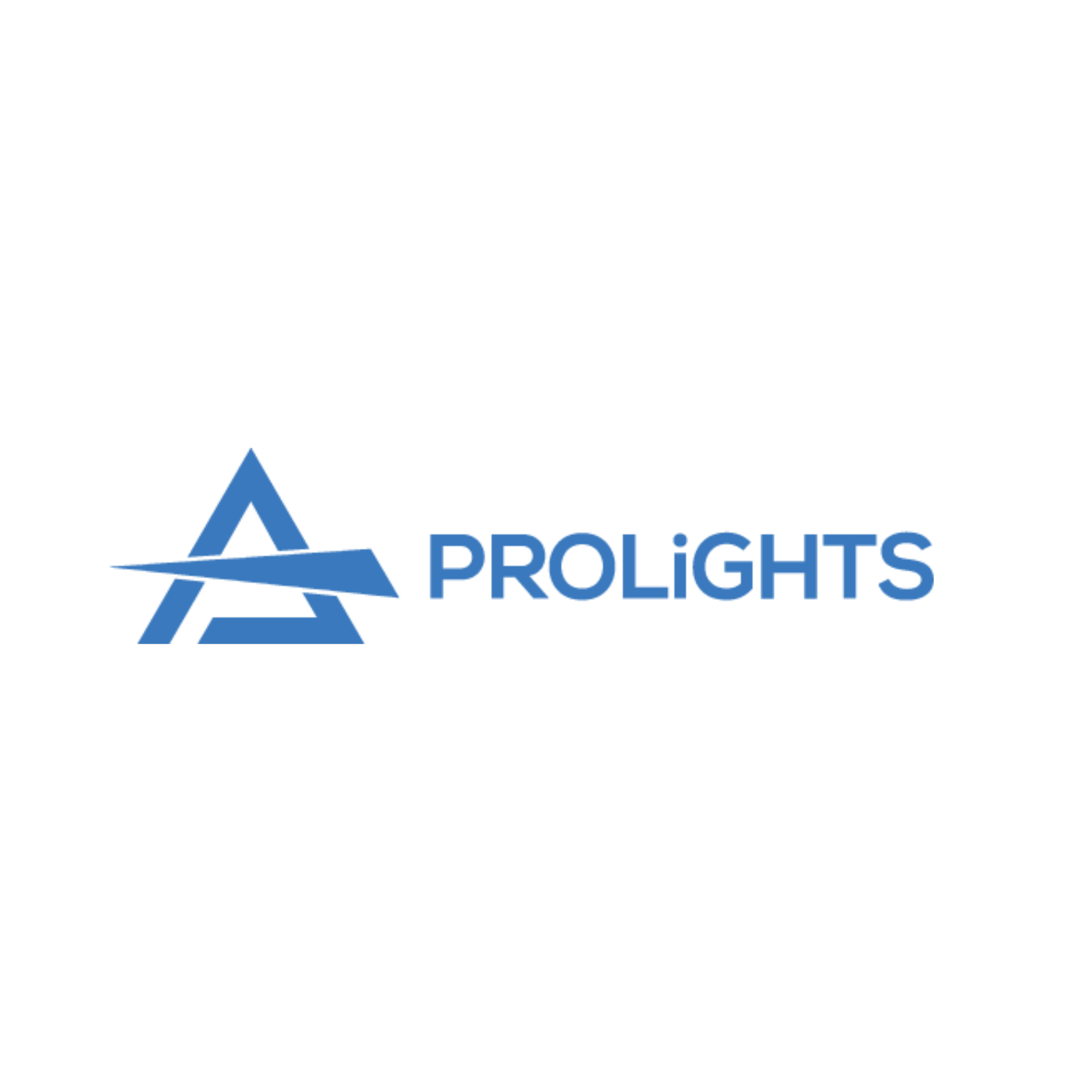 ProLights logo with a stylized blue star and the text 'ProLights' in blue, on a transparent background.
