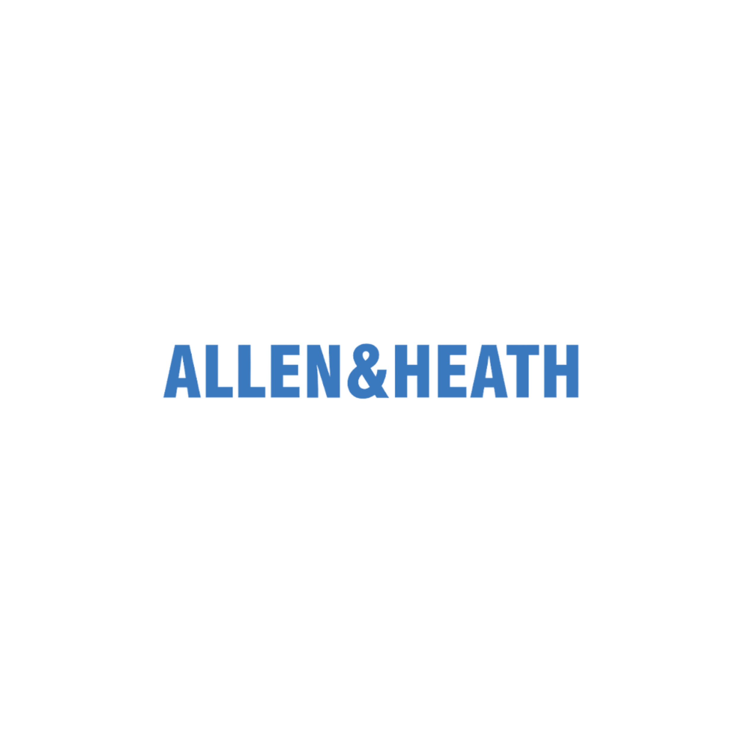 A black background with the text "HUNTERS & ALLEN & HEATH" written in large blue letters.