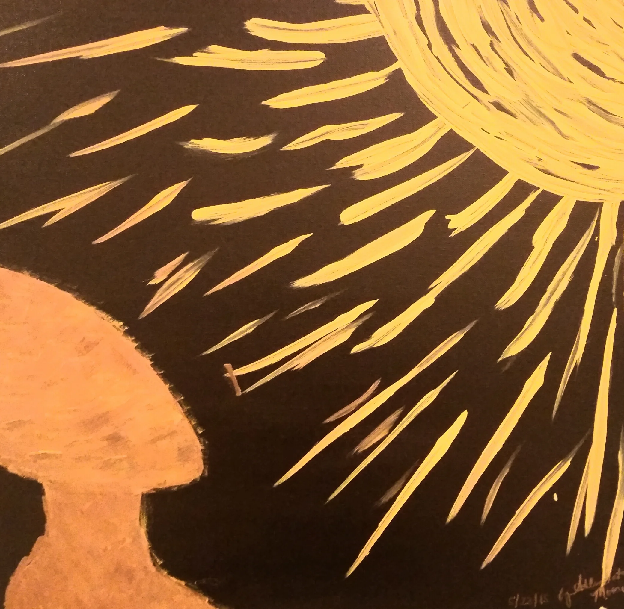 "Sun-kissed"