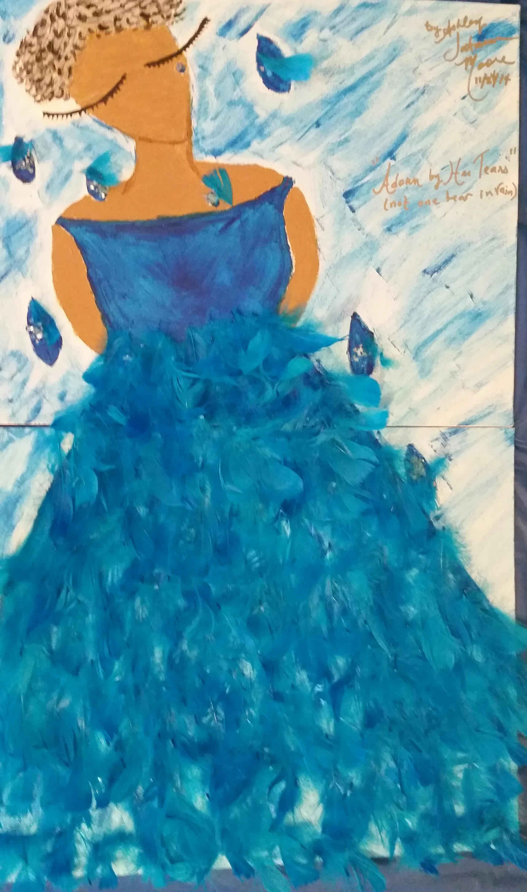 "Adorned by Her Tears"