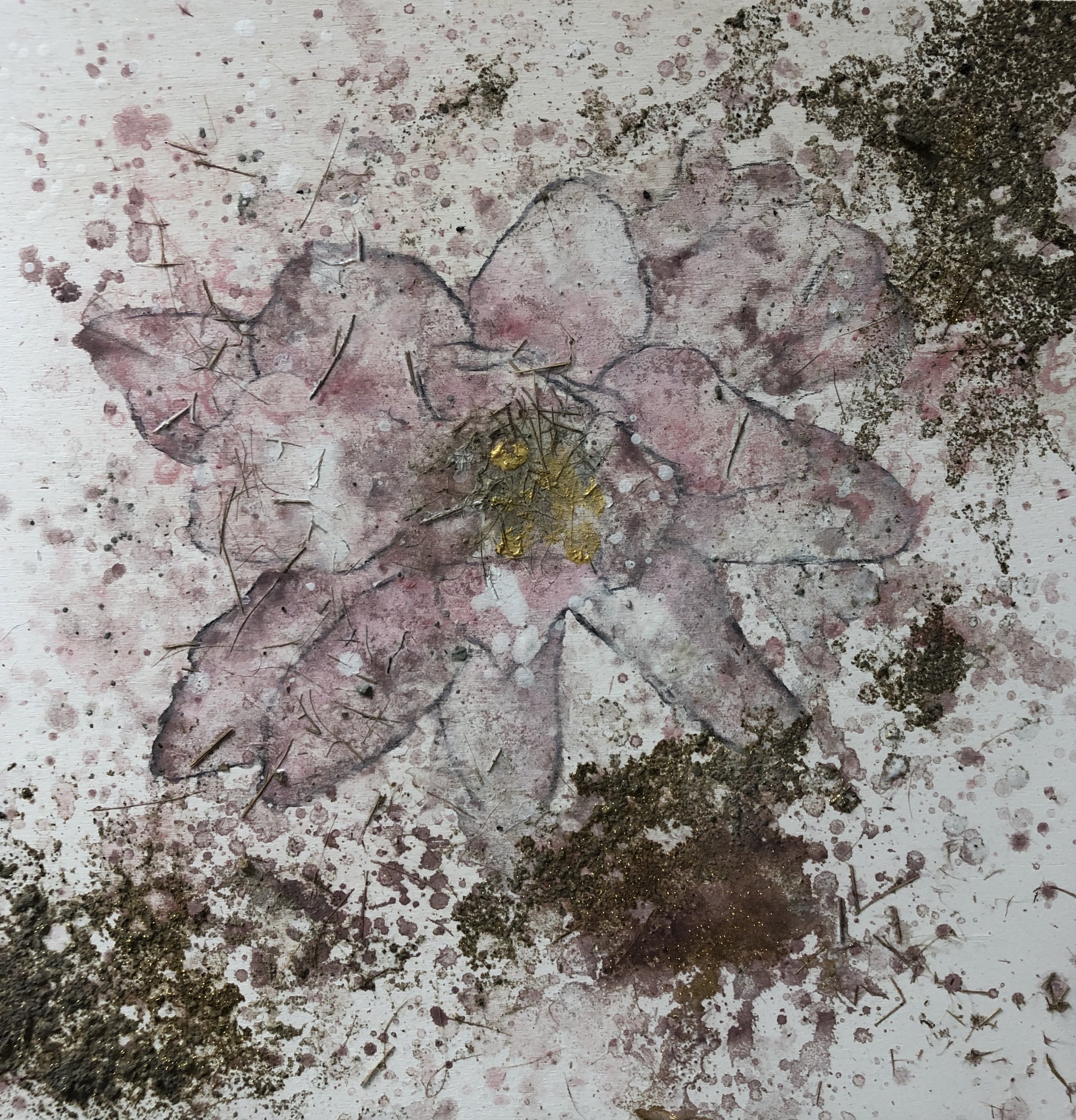 Magnolia, Encaustic