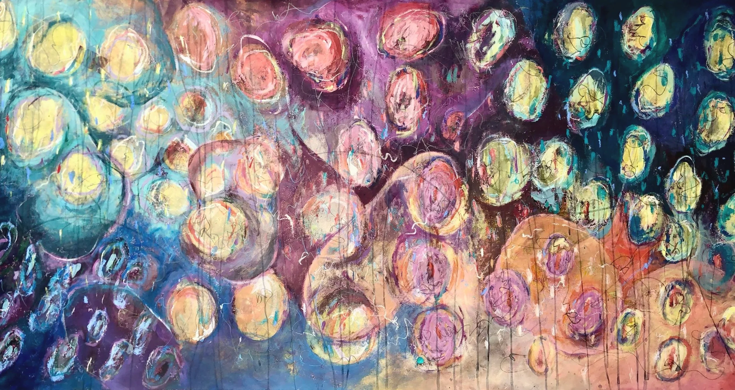 Reflections on Joy, 2022, Mixed Media on Canvas