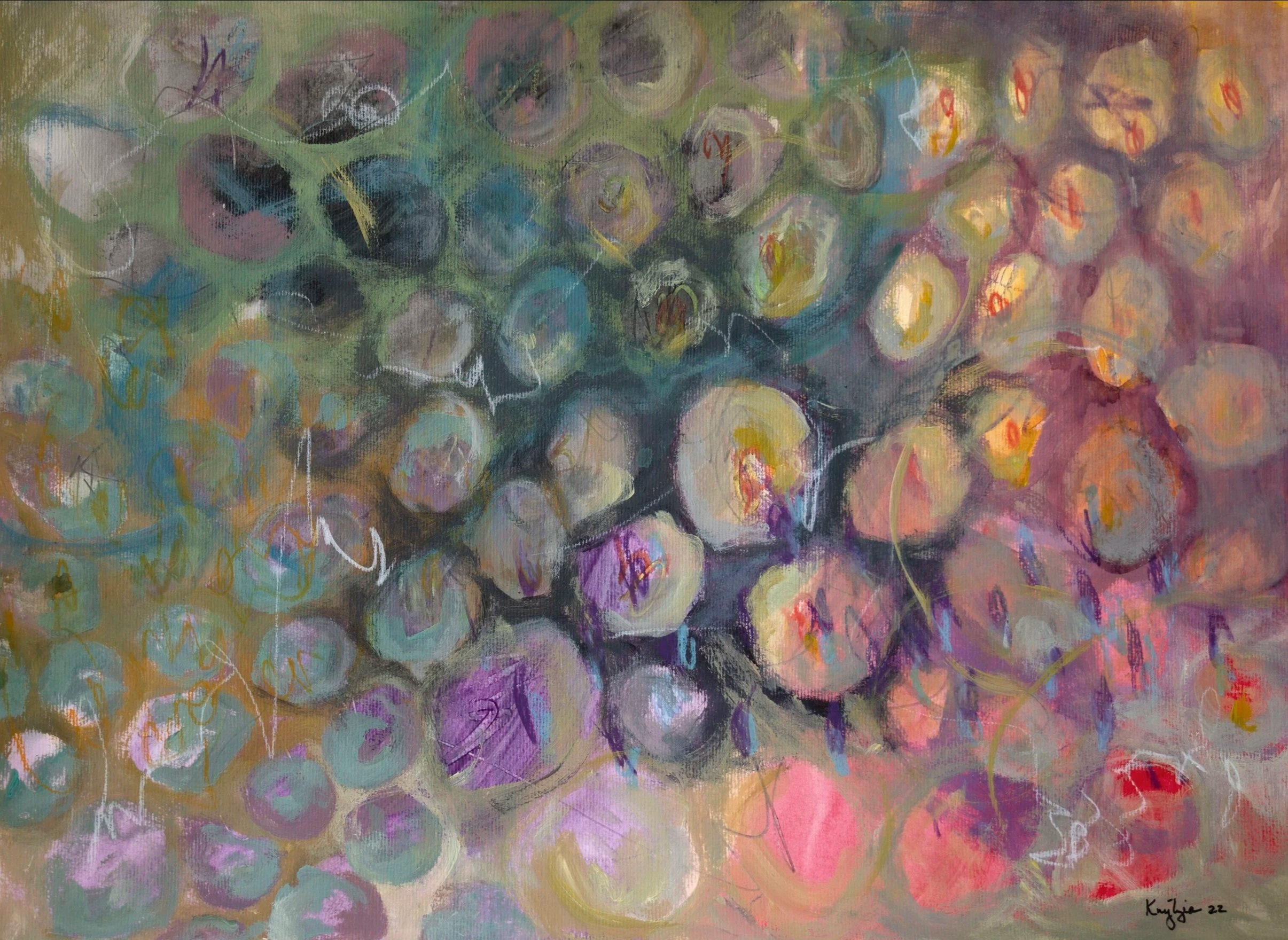 Reflections on Diversity ll, 2022, Mixed Media on Canvas