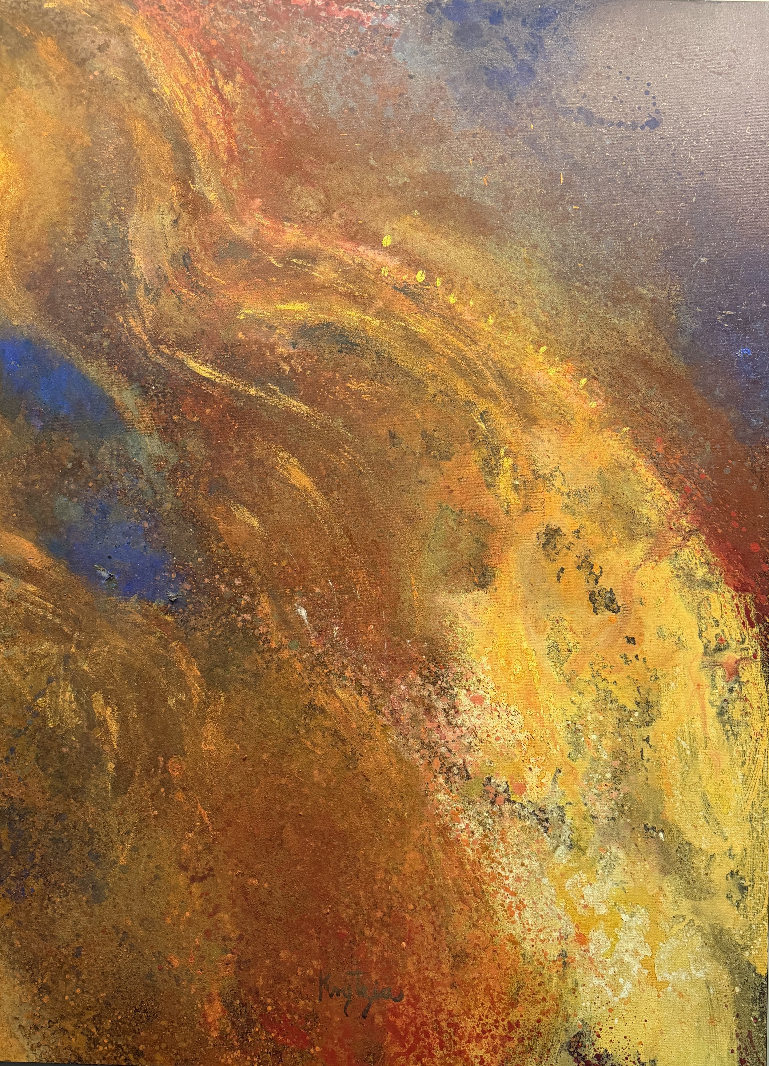 Fire ll,  60.24 × 48.03 in