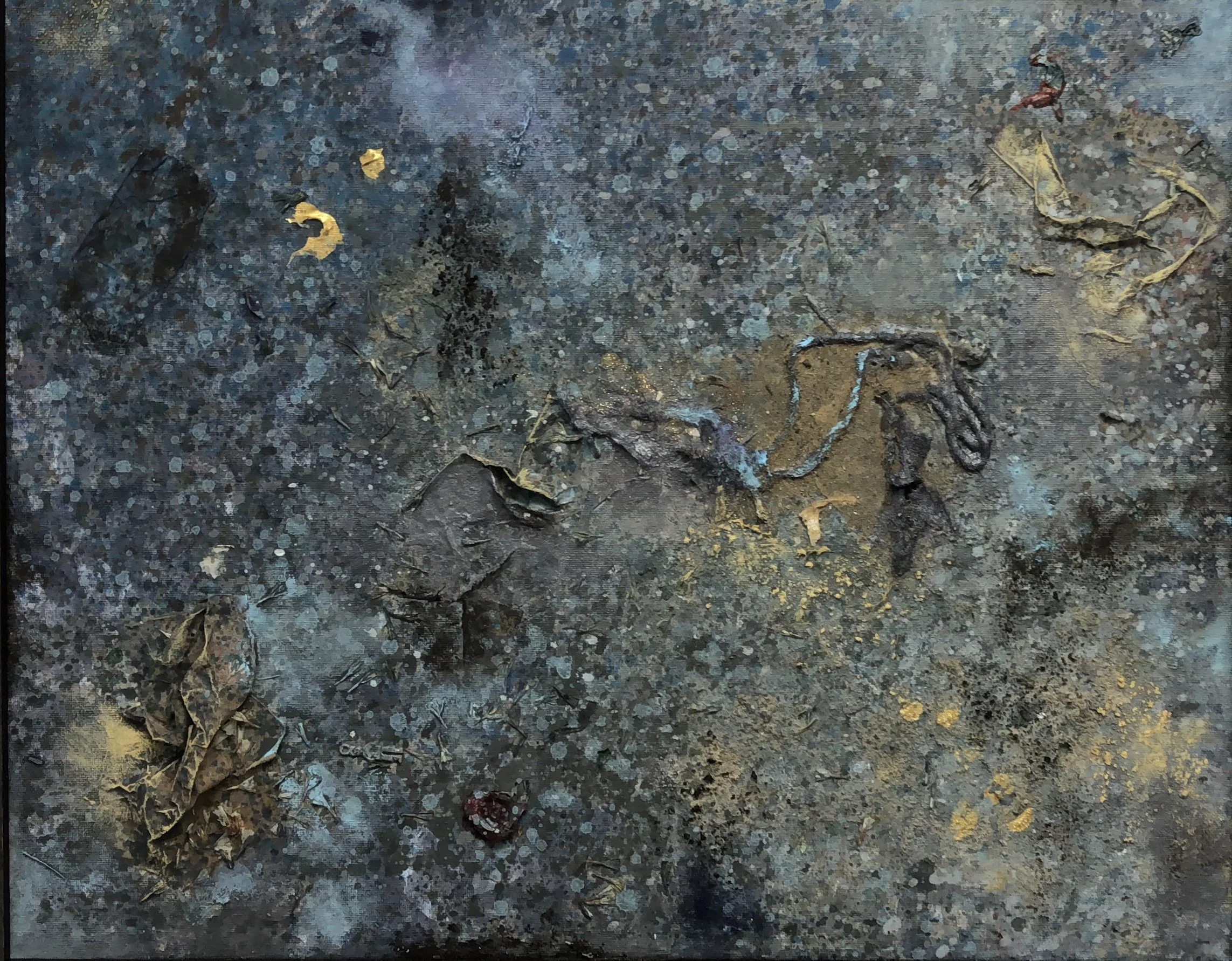 e-motion, 16in x 14in, Mixed media