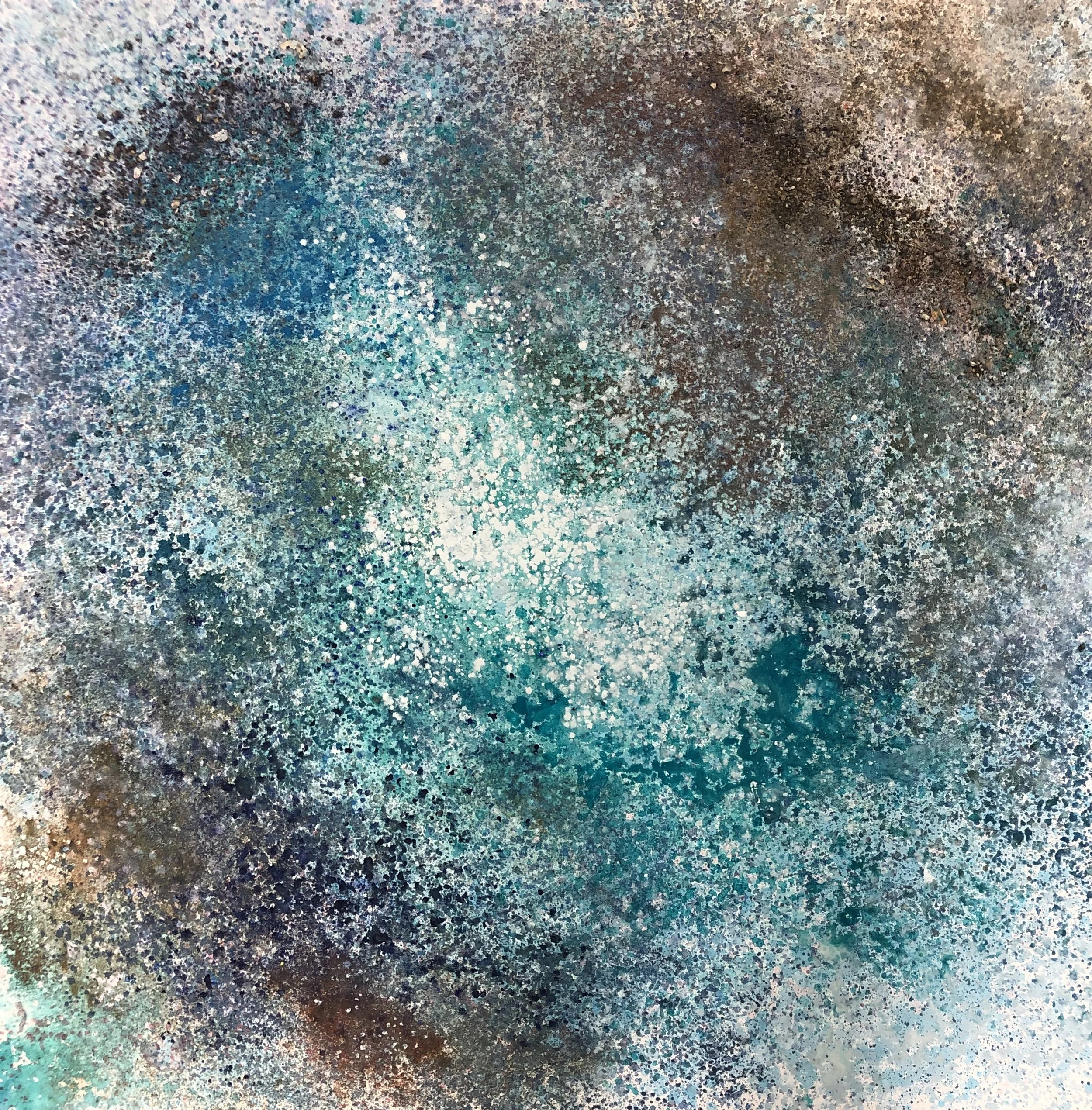 Ola II, 36 in x 36 in, Mixed media