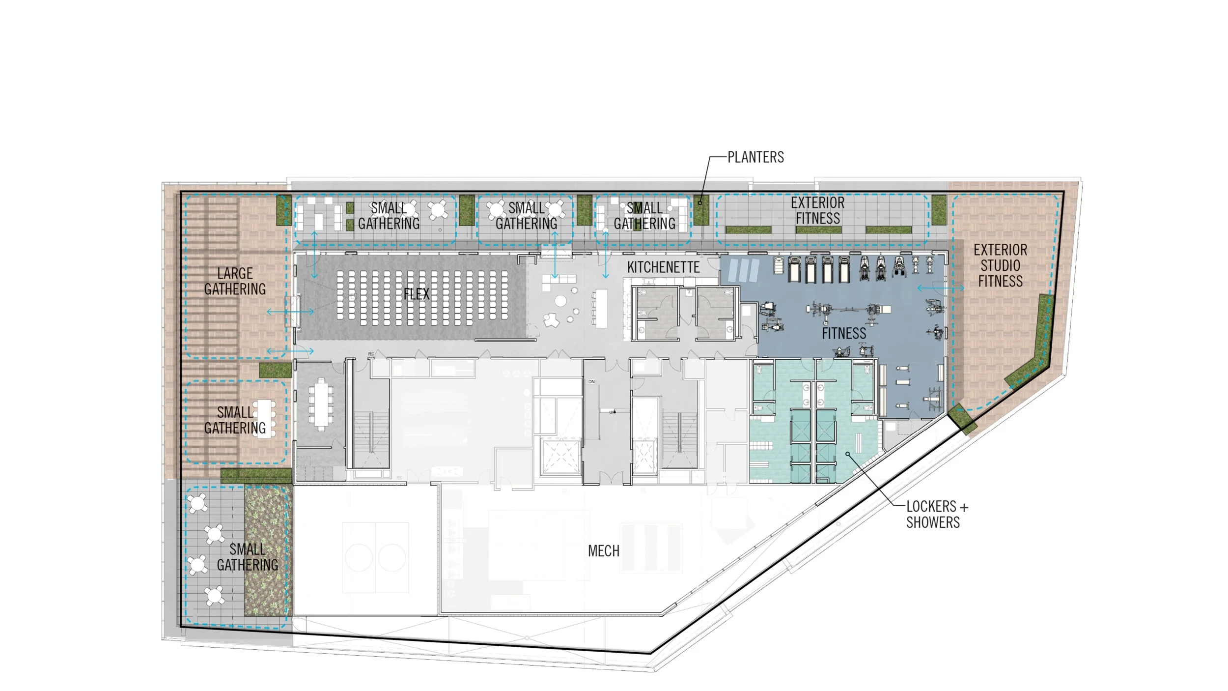 Roof Deck Amenity Plan