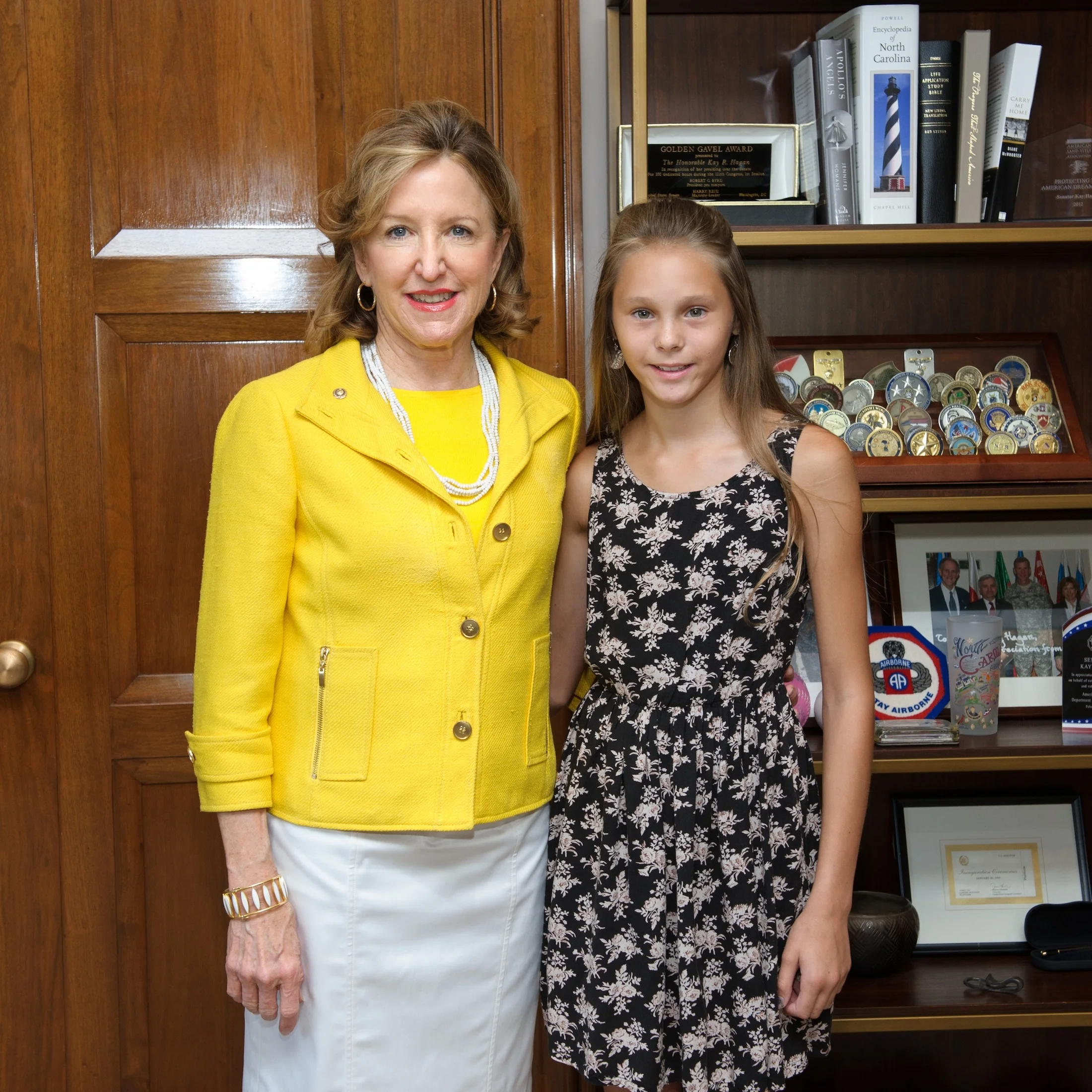 NC Senator Kay Hagan and Krysta Rutherford, Washington D.C, in 2014