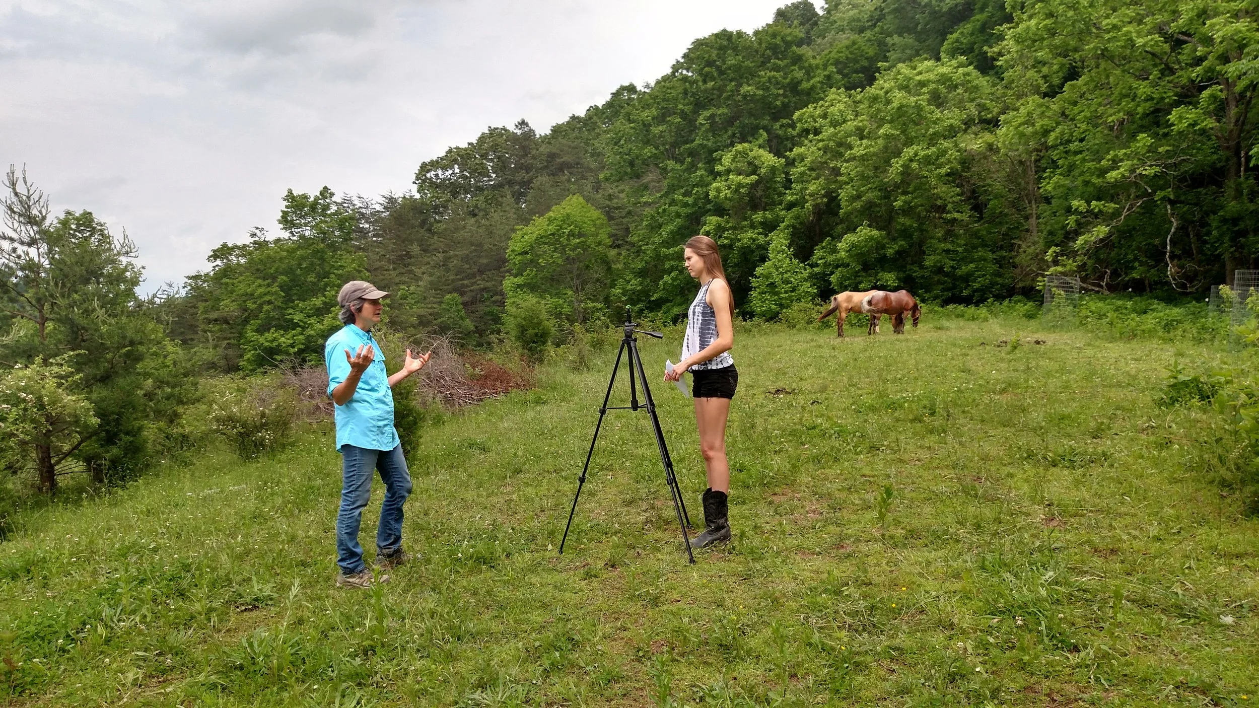 Sharon Sluss, Hilltop of Rainbow's End Farm, West Virginia.