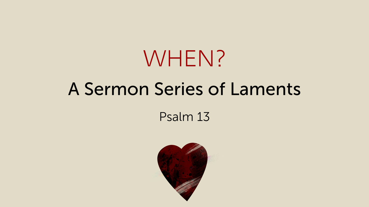 Sermon: When? episode artwork