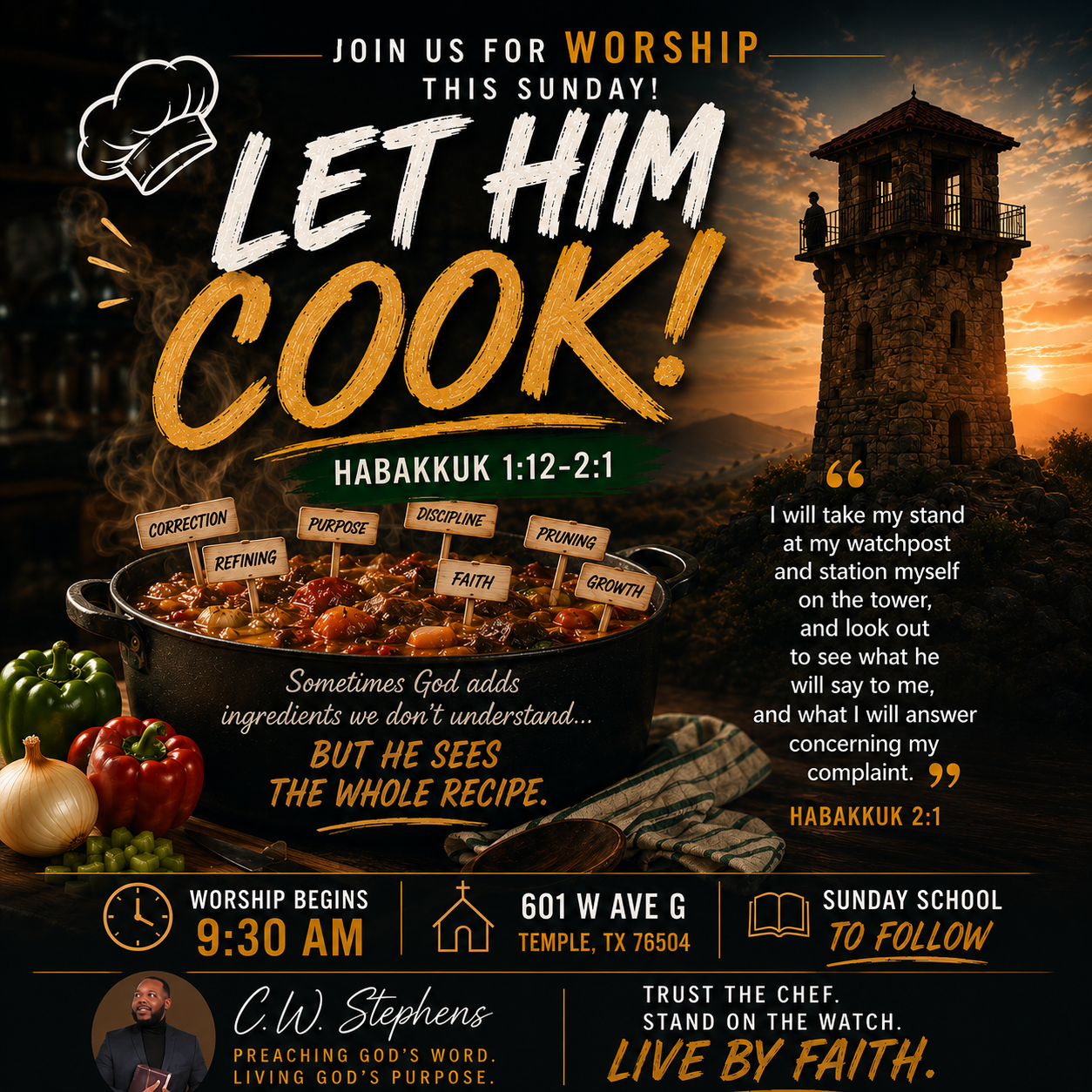 Word + Walk: Let Him Cook!