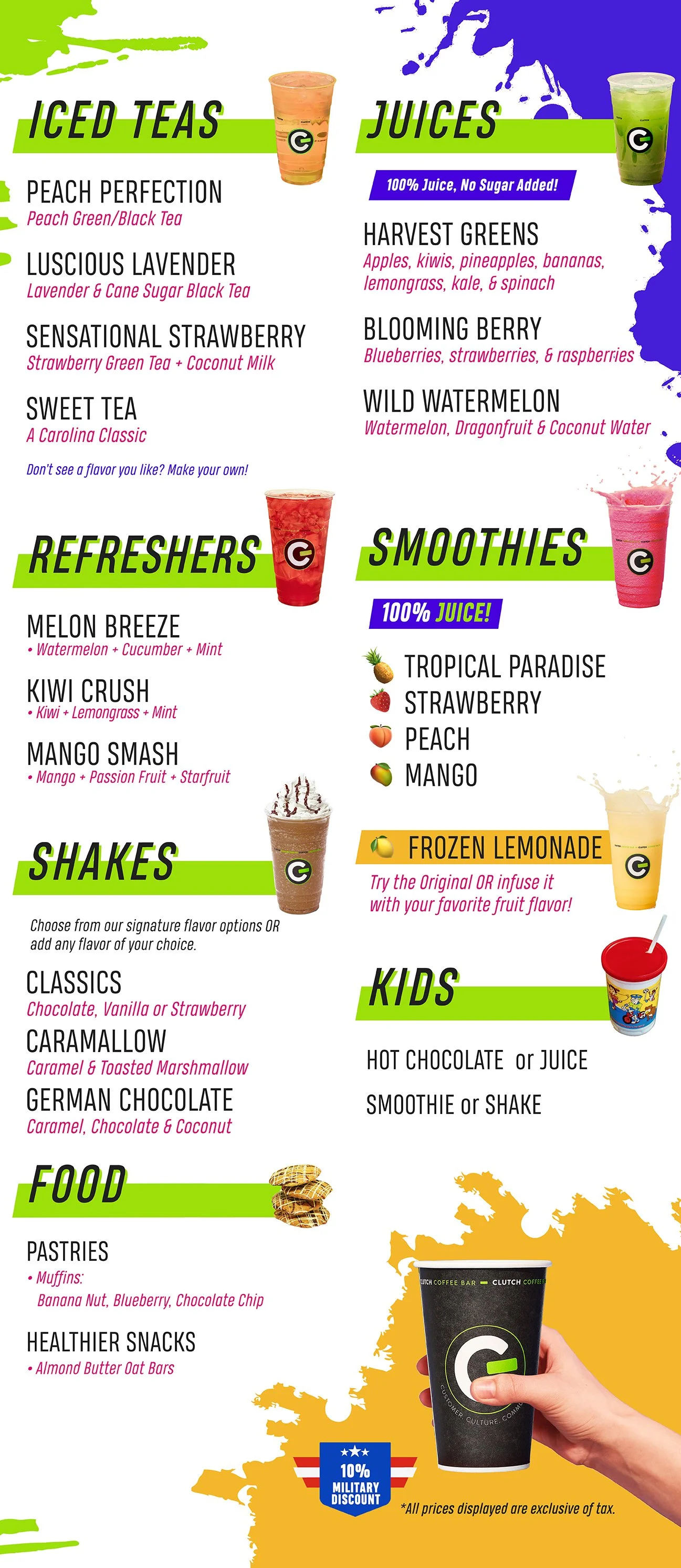 Menu Image — Clutch Coffee Bar