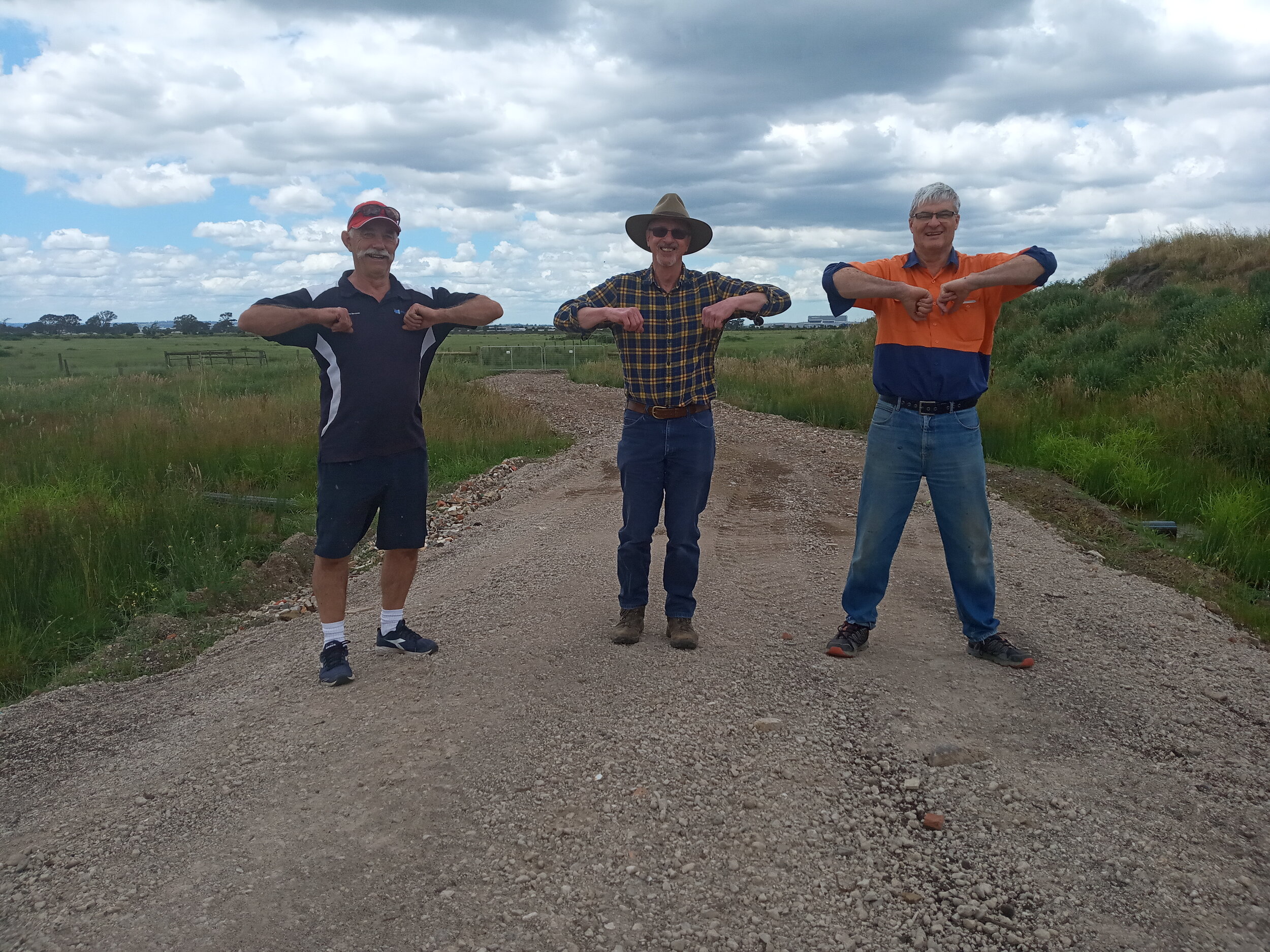  12/11  Rob B, Chris C, and Bill S at MX looking at the most recent work on the track at ‘Gate 2’   Click to see more 